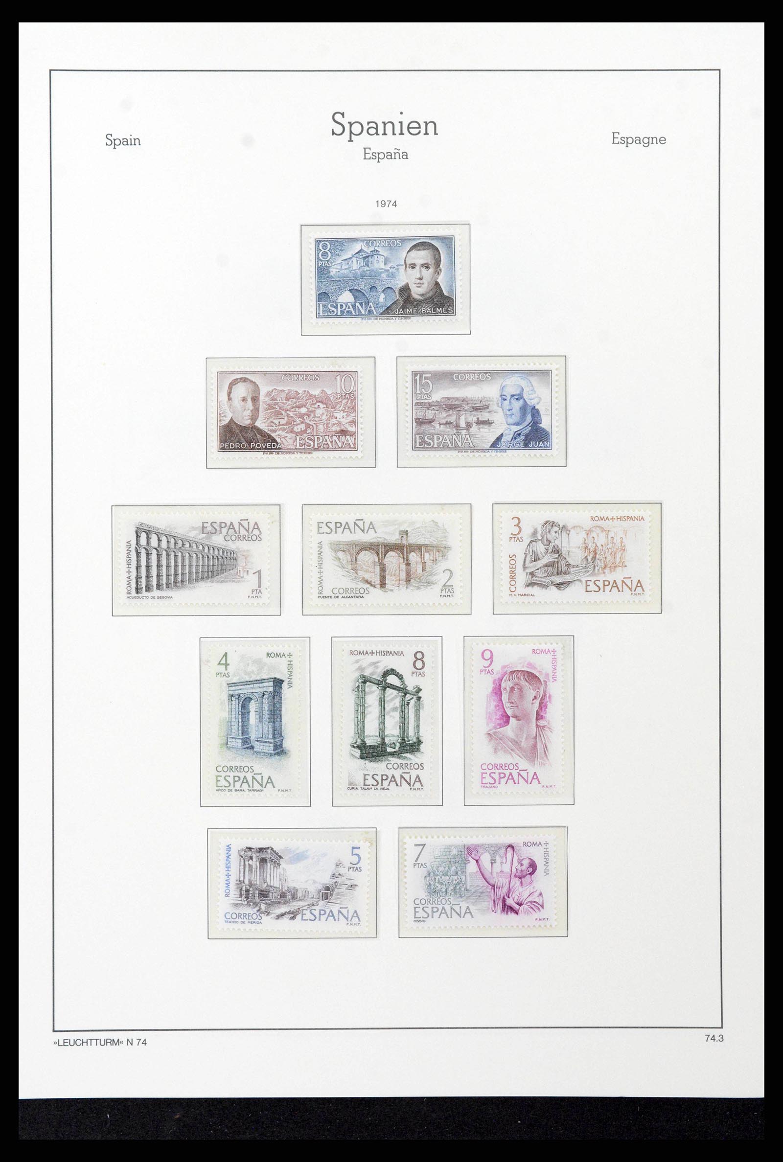 38815 0193 - Stamp collection 38815 Spain 1854-1976.