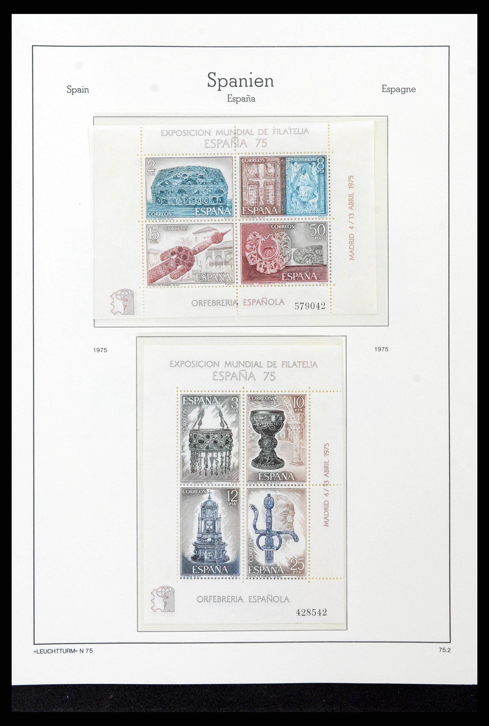 38815 0198 - Stamp collection 38815 Spain 1854-1976.