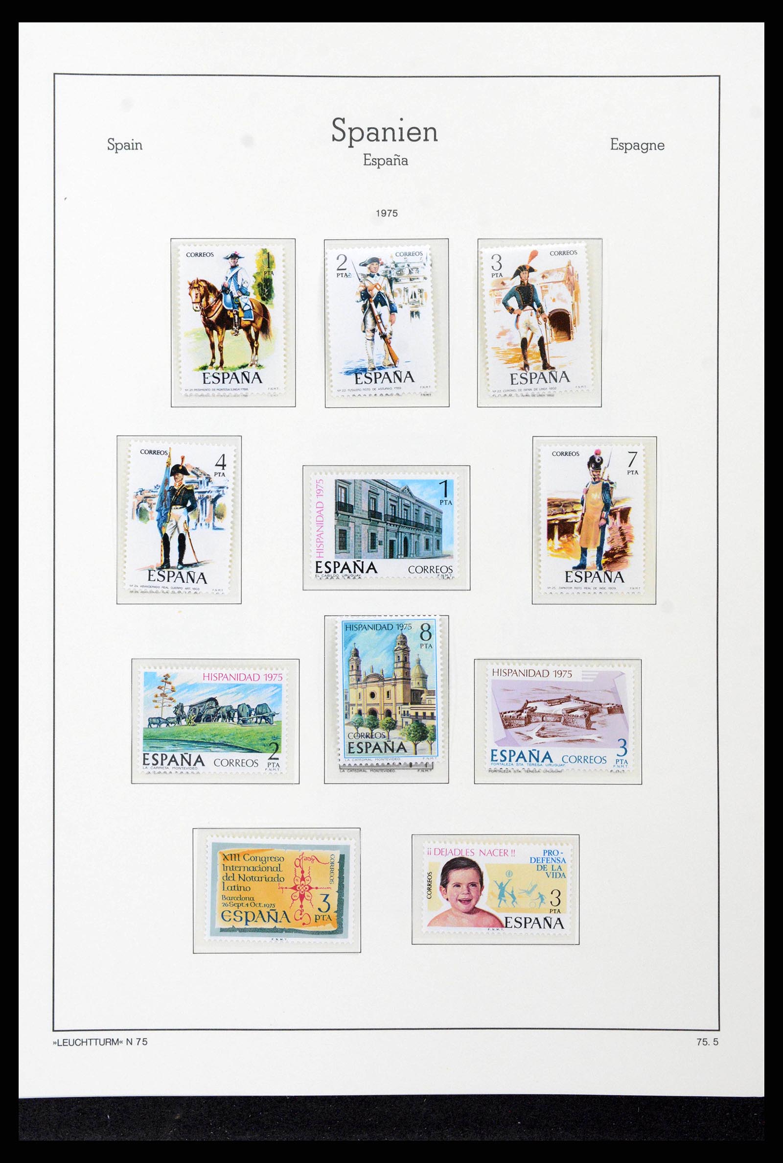 38815 0201 - Postzegelverzameling 38815 Spanje 1854-1976.