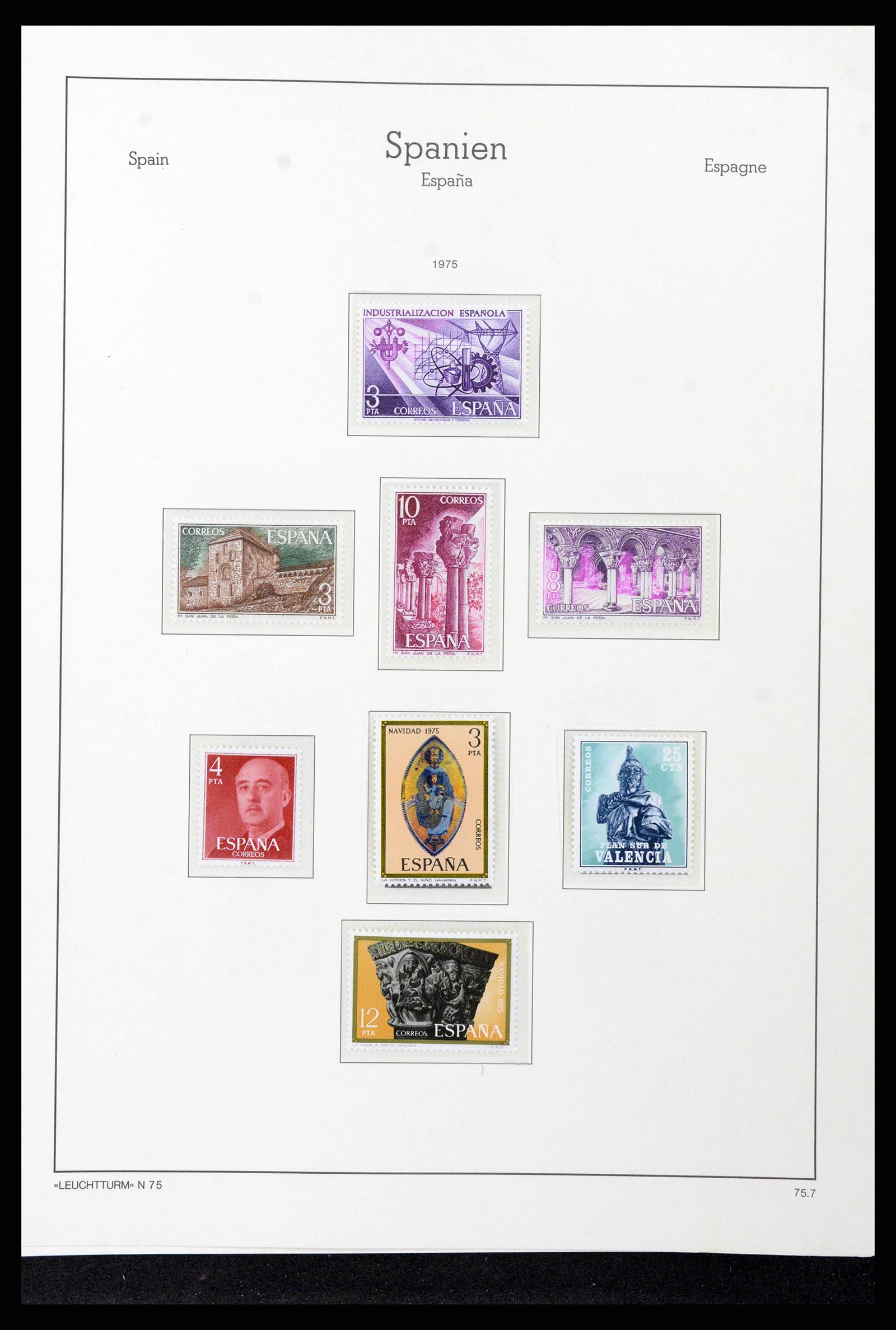 38815 0203 - Postzegelverzameling 38815 Spanje 1854-1976.