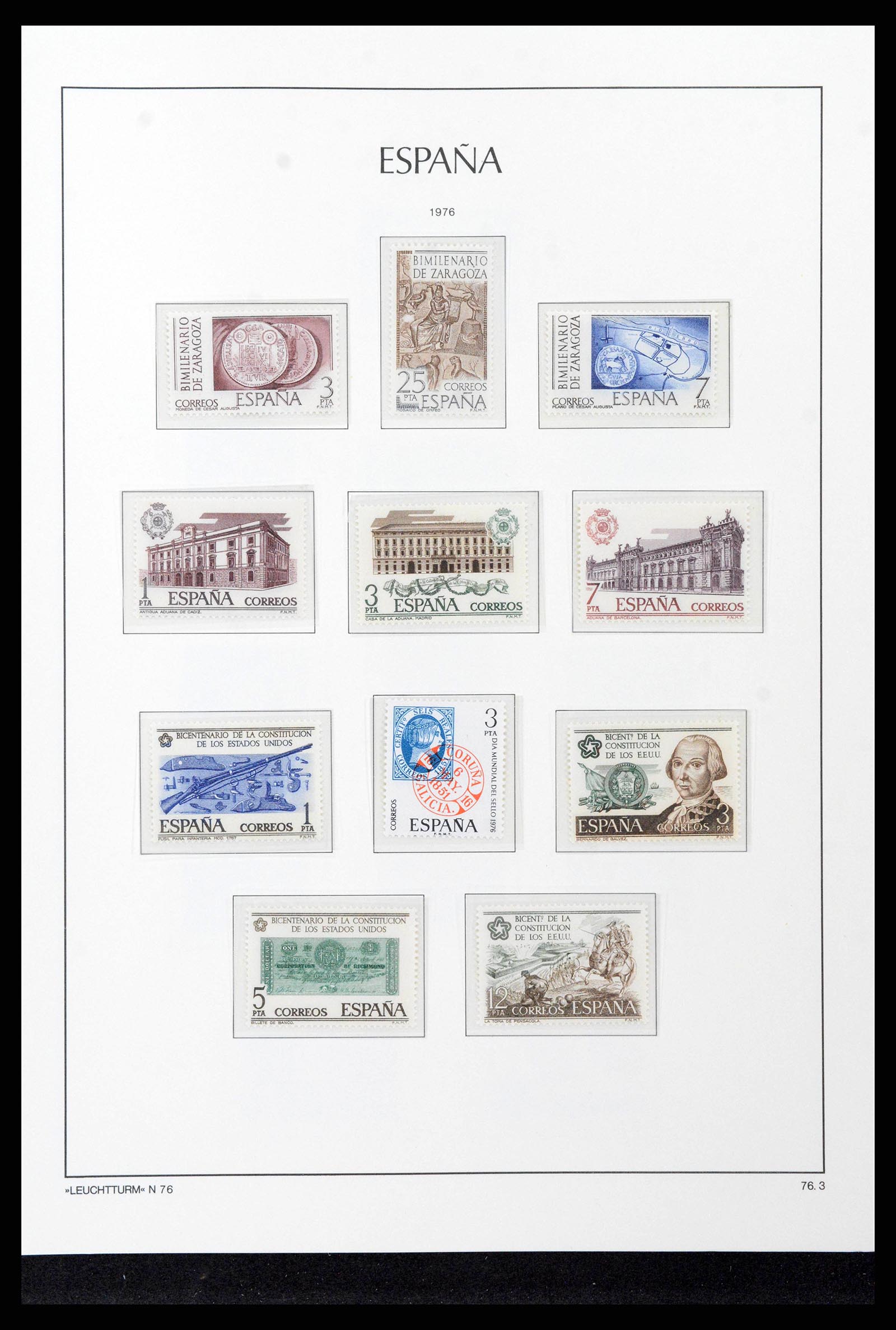 38815 0206 - Postzegelverzameling 38815 Spanje 1854-1976.