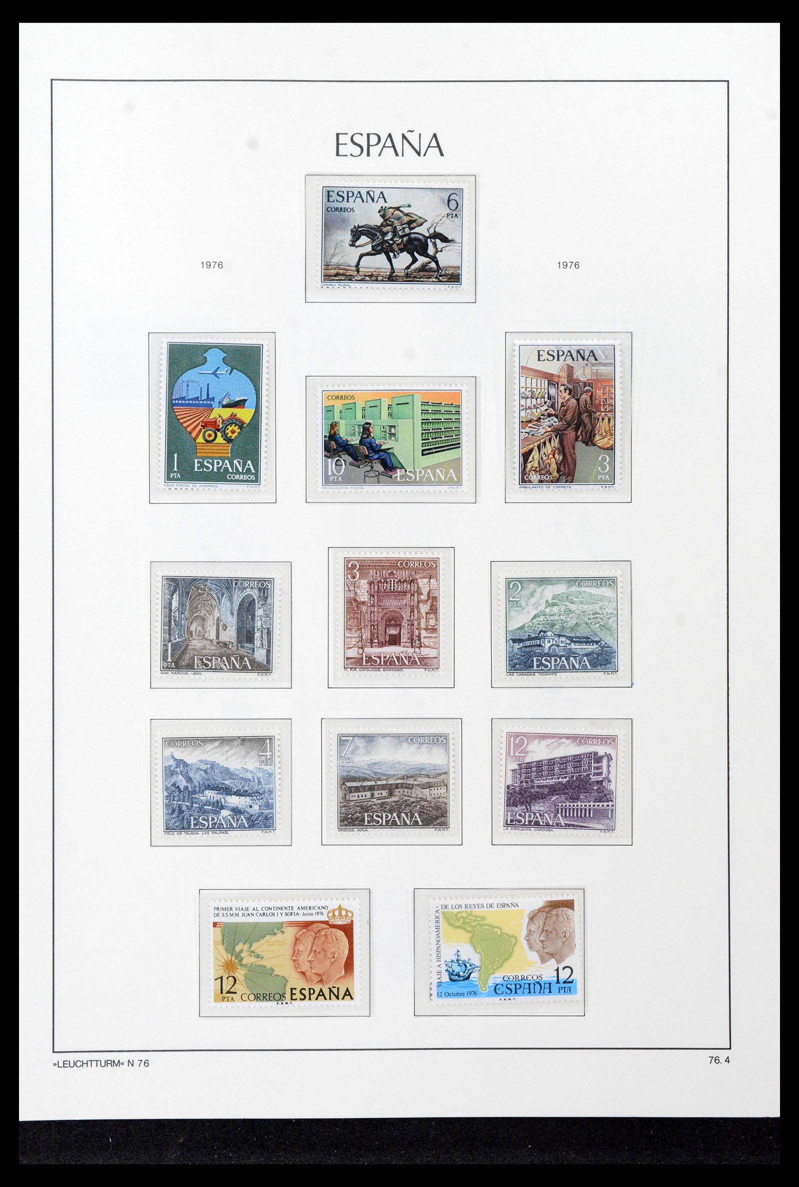 38815 0207 - Postzegelverzameling 38815 Spanje 1854-1976.