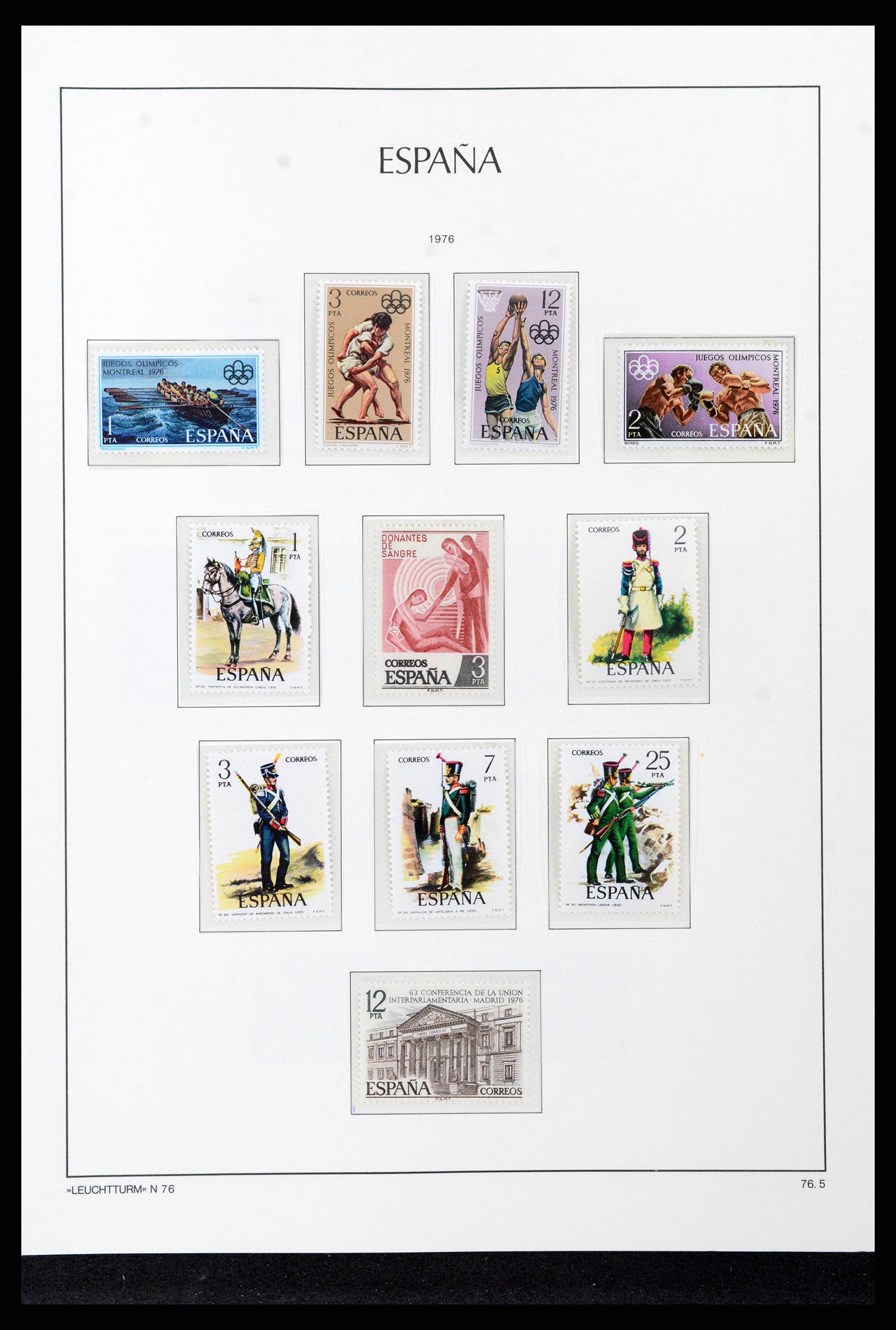38815 0208 - Postzegelverzameling 38815 Spanje 1854-1976.