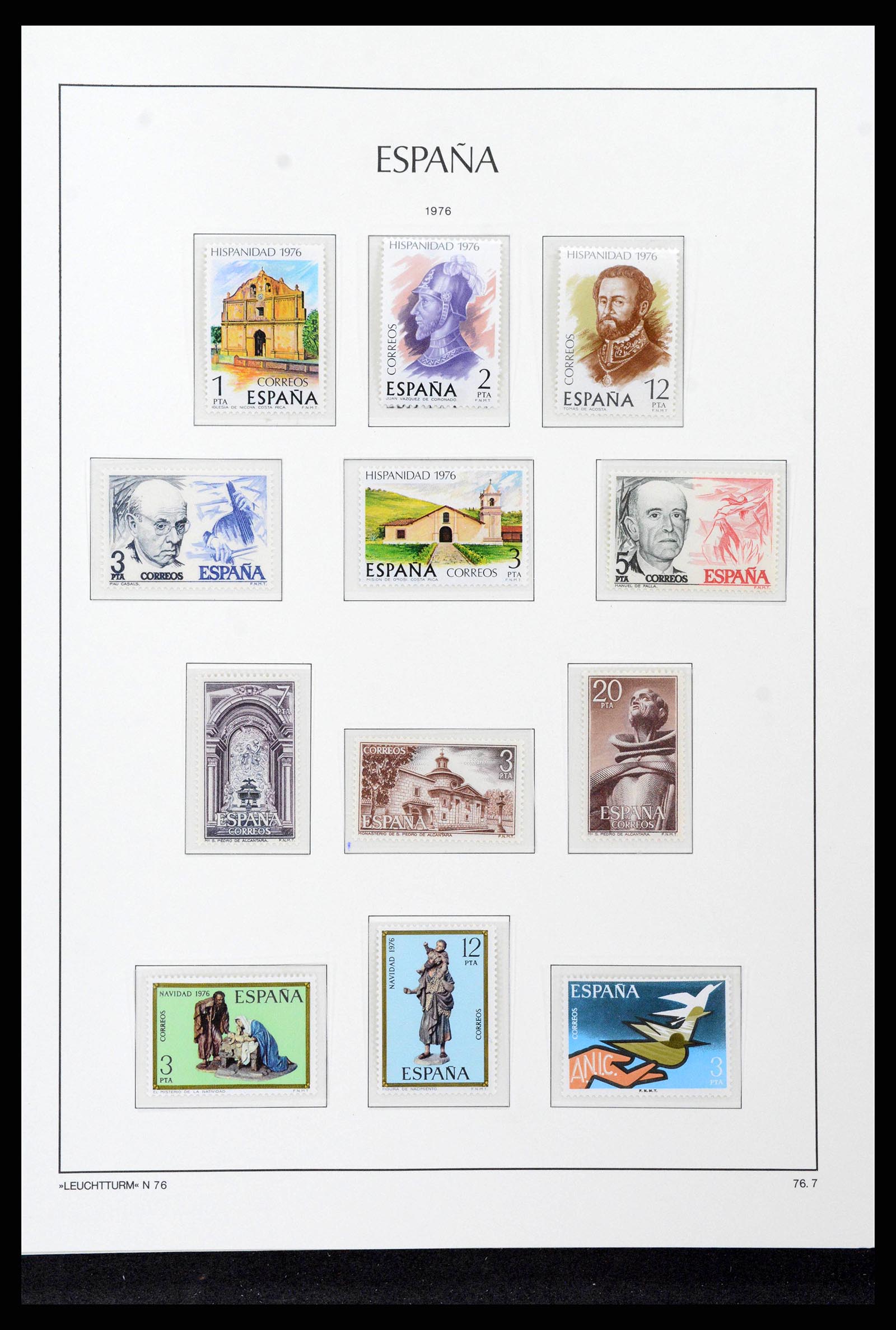38815 0210 - Postzegelverzameling 38815 Spanje 1854-1976.