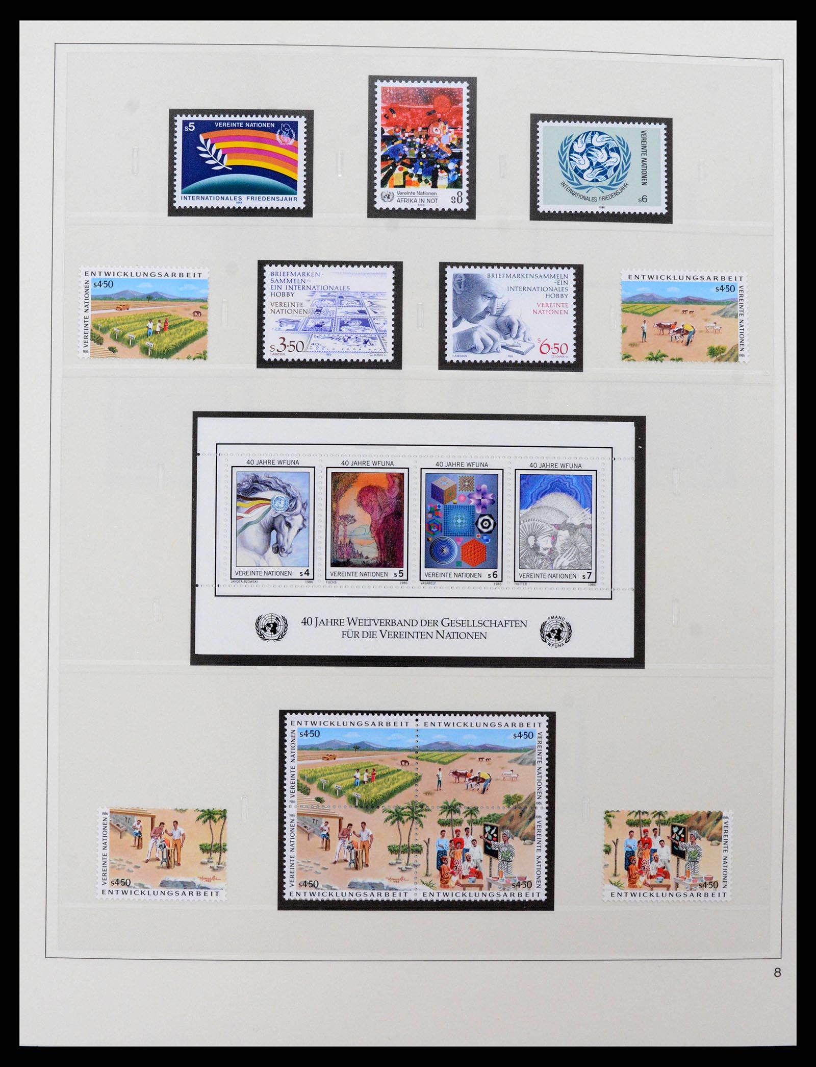 38819 0008 - Postzegelverzameling 38819 Verenigde Naties Wenen 1979-2018!