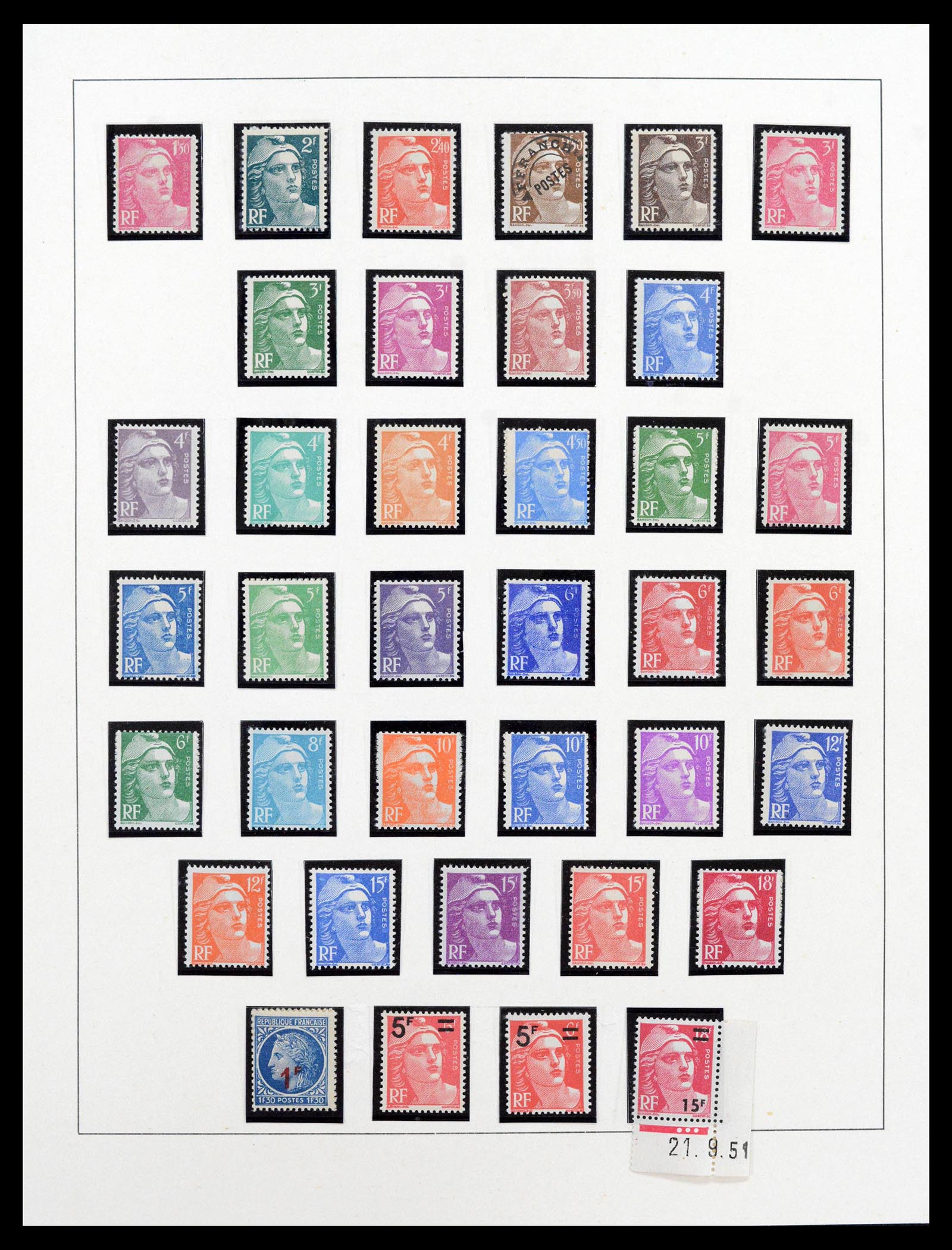 38820 0041 - Postzegelverzameling 38820 Frankrijk 1900-1959.