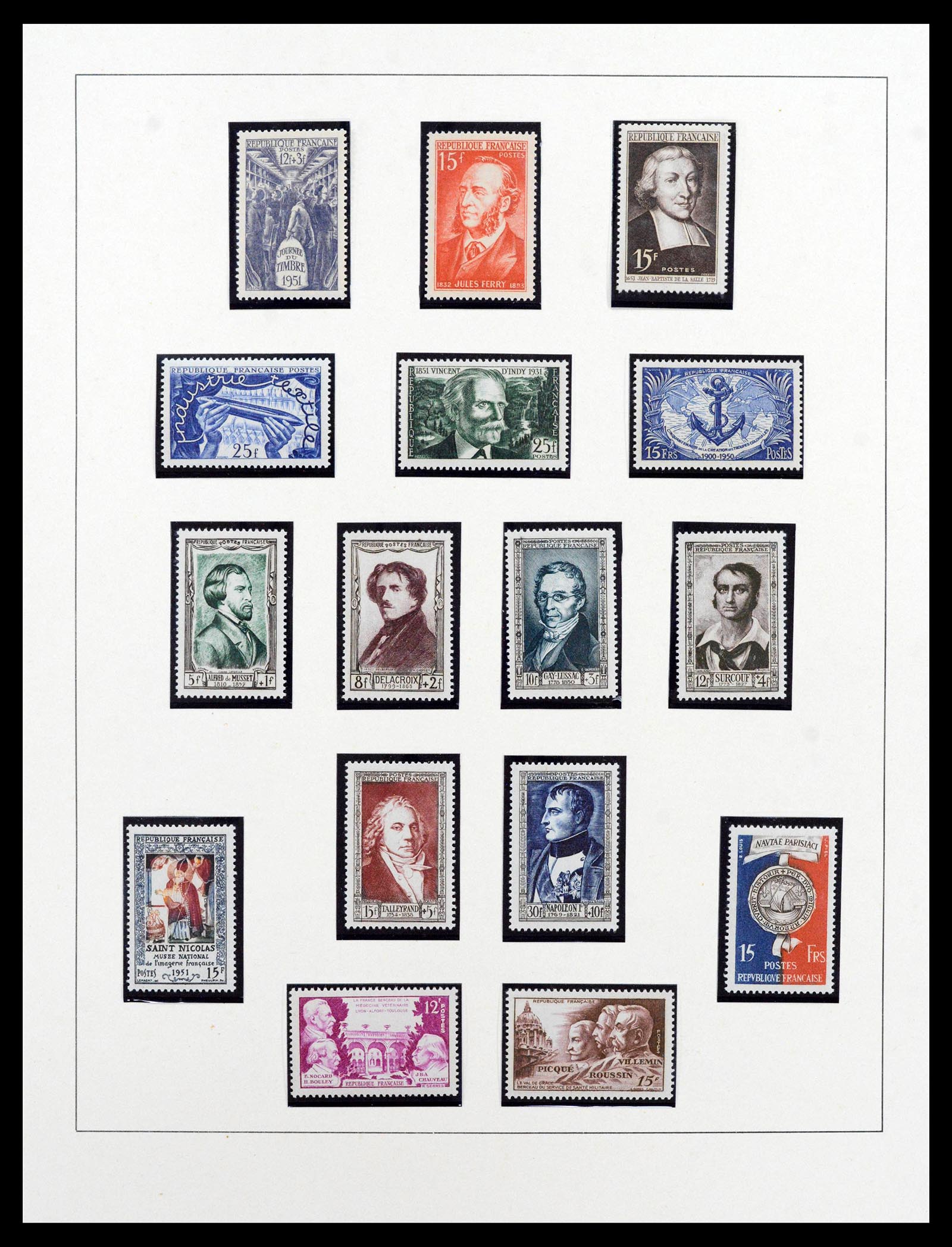 38820 0052 - Postzegelverzameling 38820 Frankrijk 1900-1959.