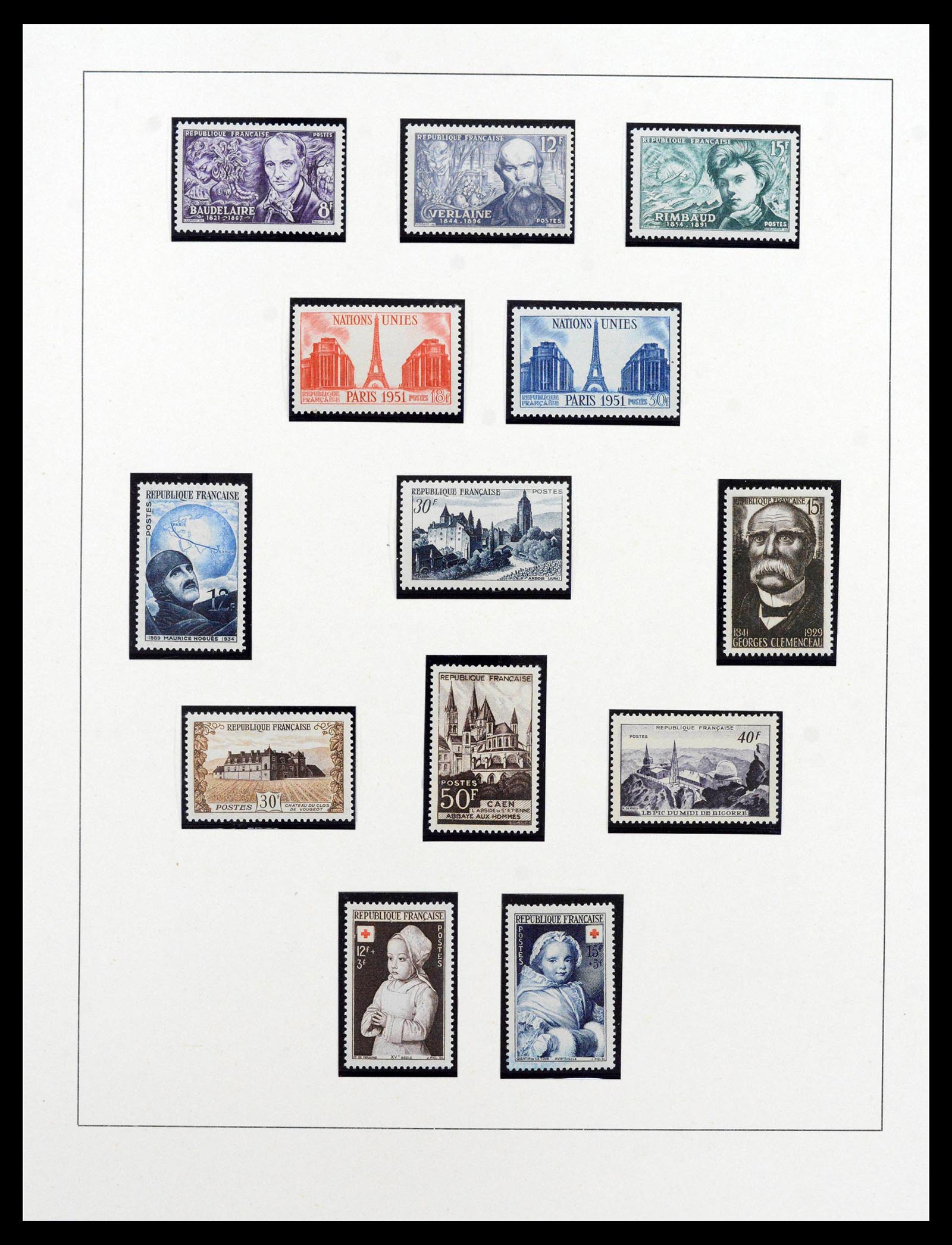 38820 0055 - Postzegelverzameling 38820 Frankrijk 1900-1959.