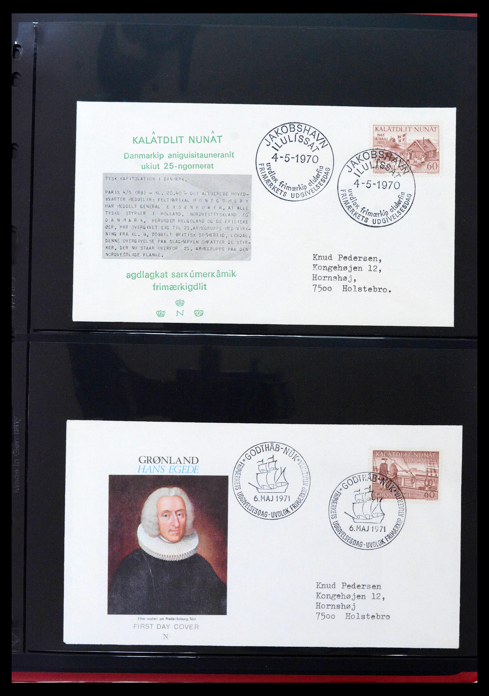 38824 0015 - Stamp collection 38824 Greenland first day covers 1950-2017.