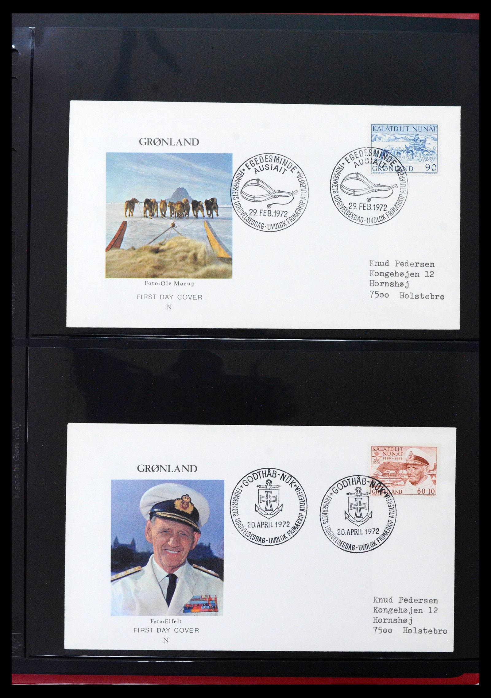 38824 0017 - Stamp collection 38824 Greenland first day covers 1950-2017.