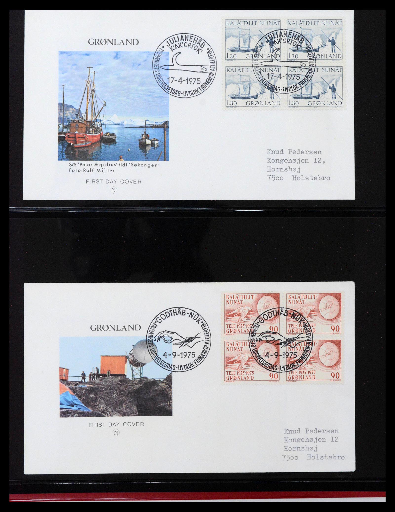 38824 0022 - Stamp collection 38824 Greenland first day covers 1950-2017.