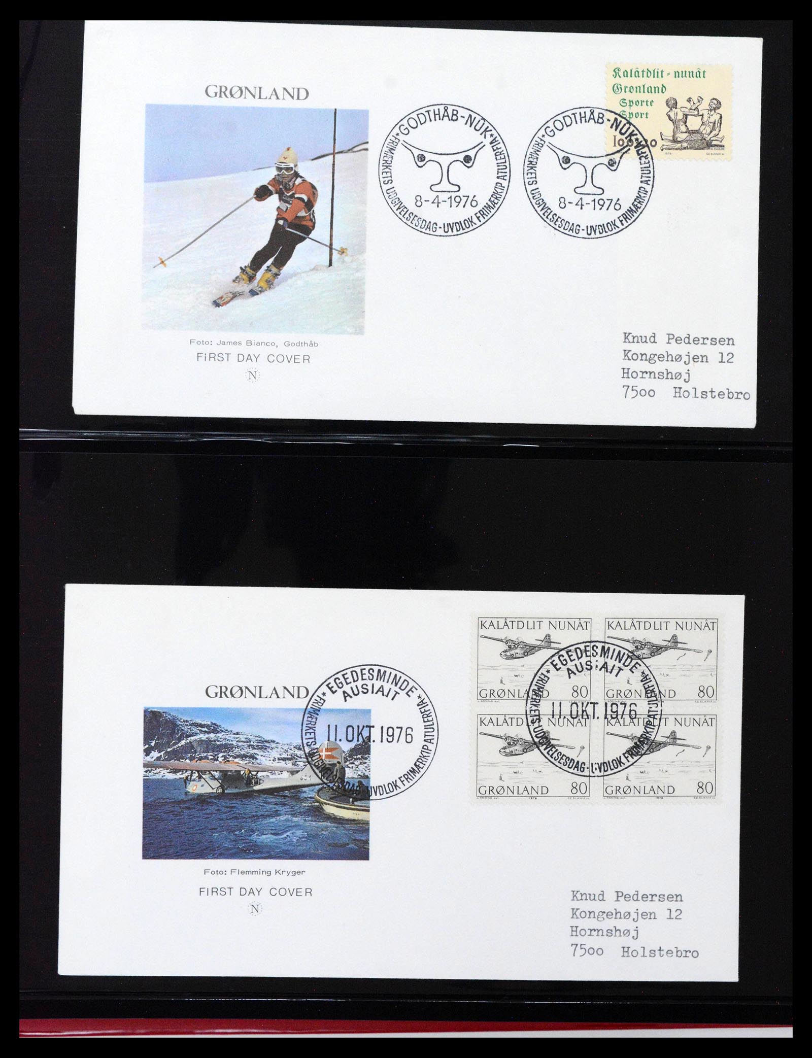 38824 0024 - Stamp collection 38824 Greenland first day covers 1950-2017.