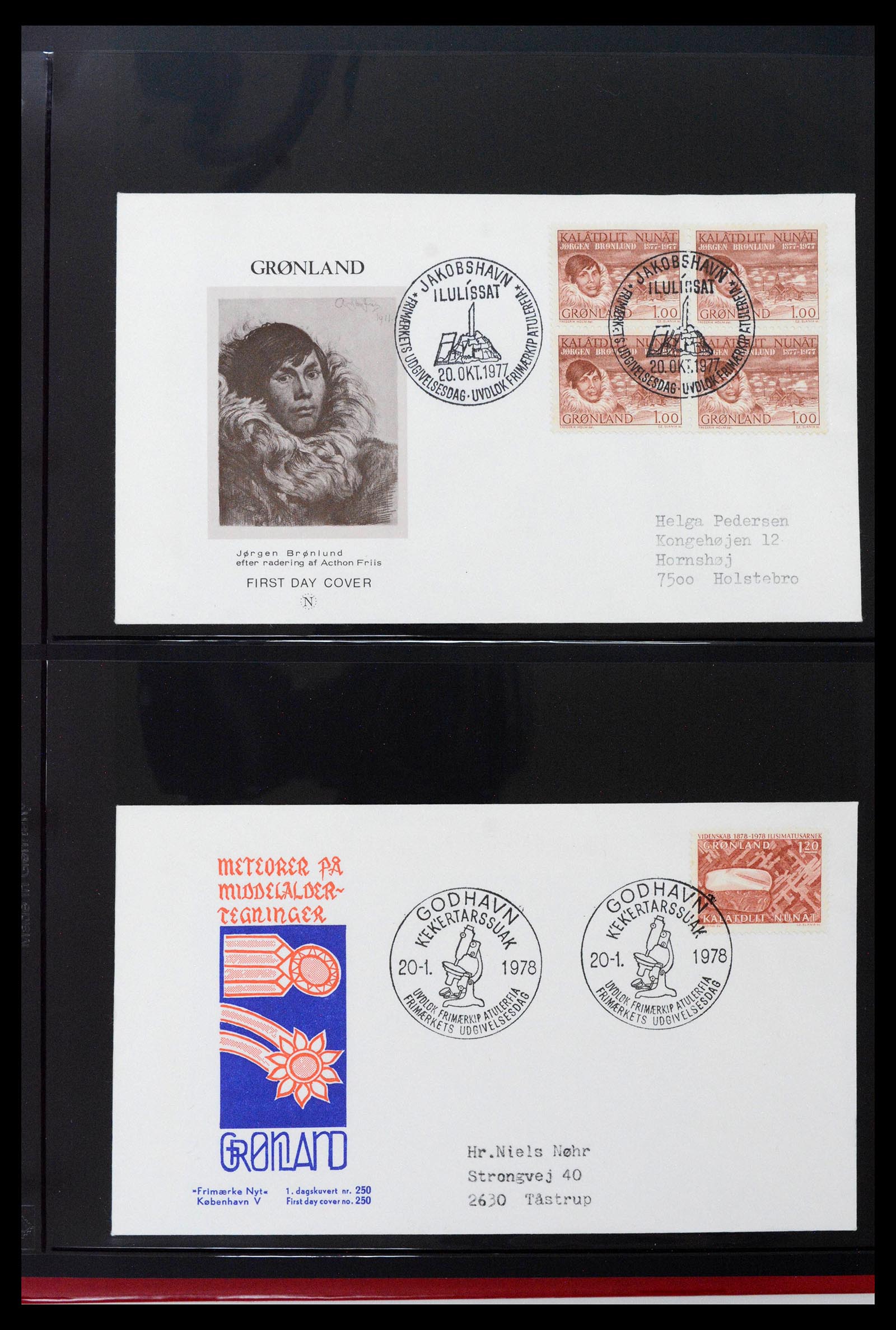 38824 0028 - Stamp collection 38824 Greenland first day covers 1950-2017.