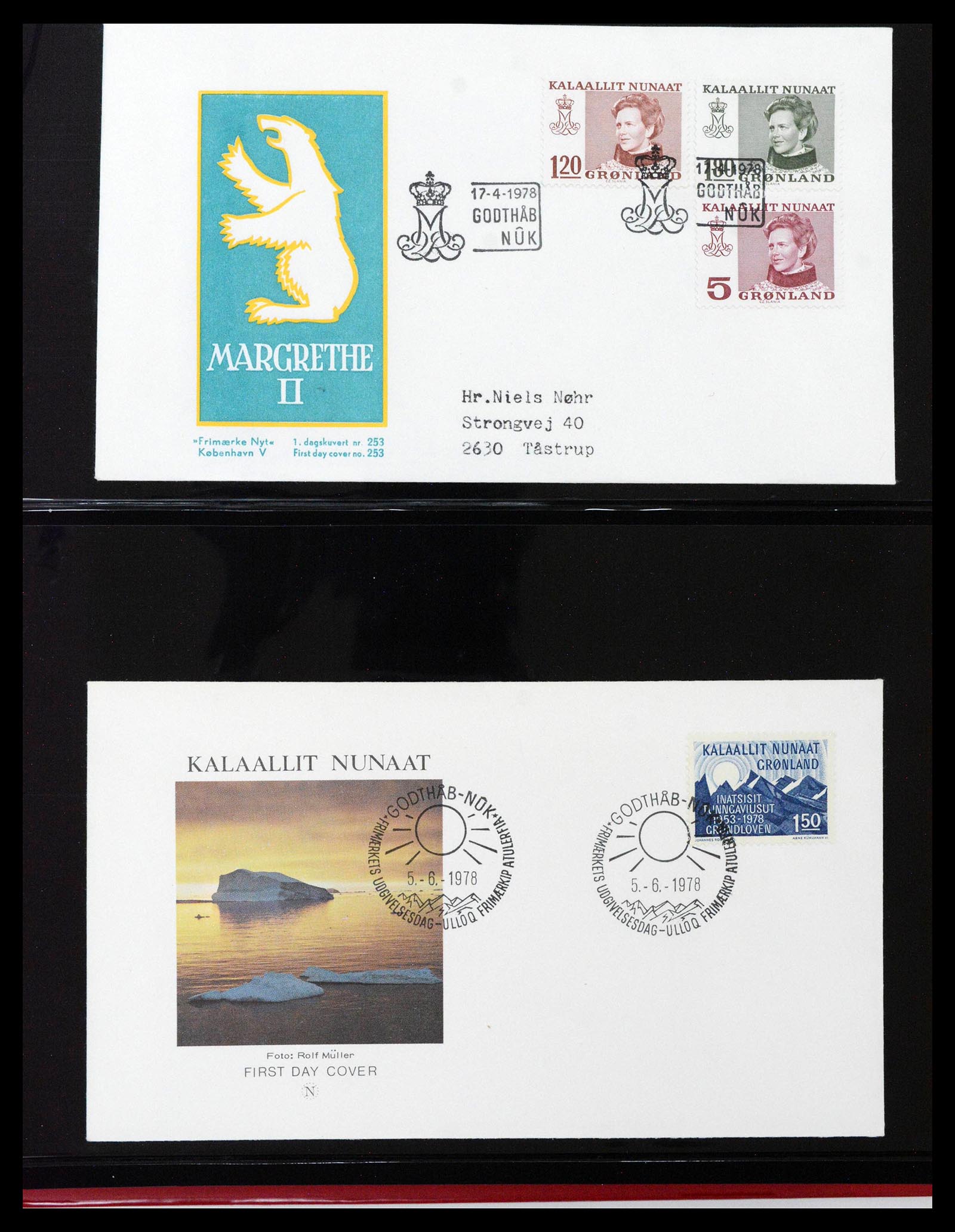 38824 0029 - Stamp collection 38824 Greenland first day covers 1950-2017.