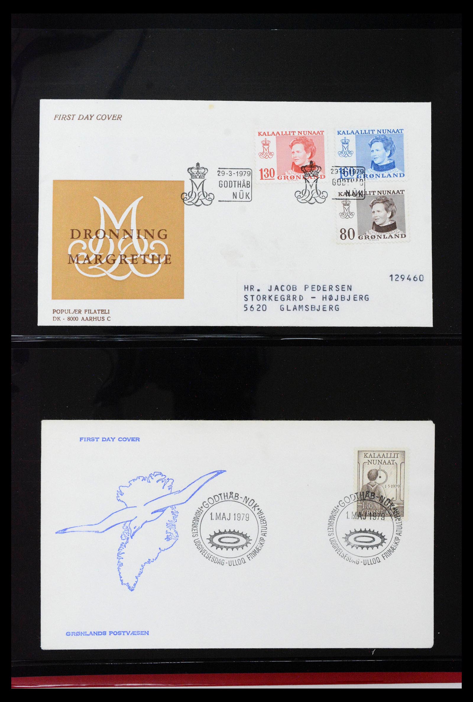 38824 0031 - Stamp collection 38824 Greenland first day covers 1950-2017.