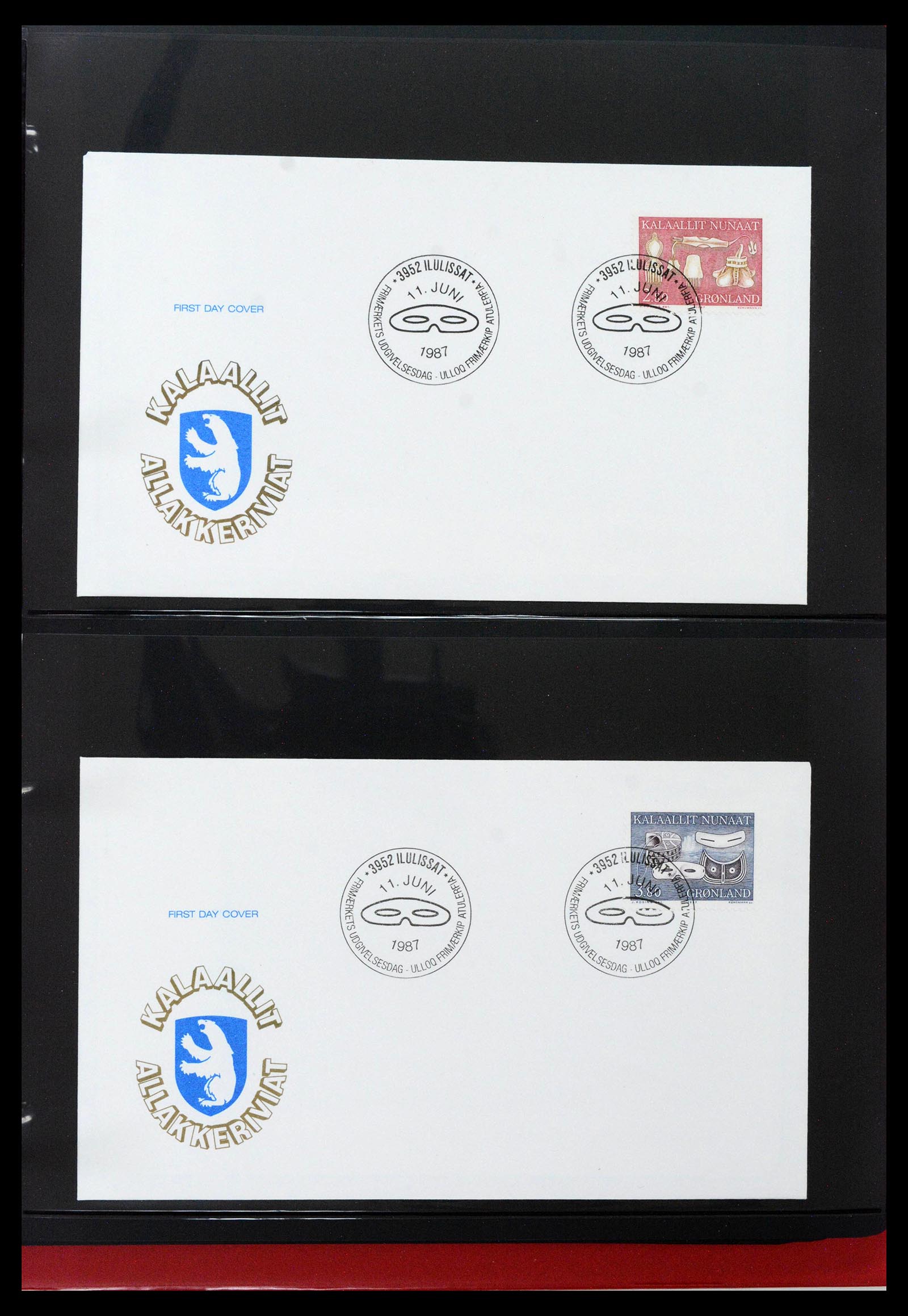 38824 0058 - Stamp collection 38824 Greenland first day covers 1950-2017.