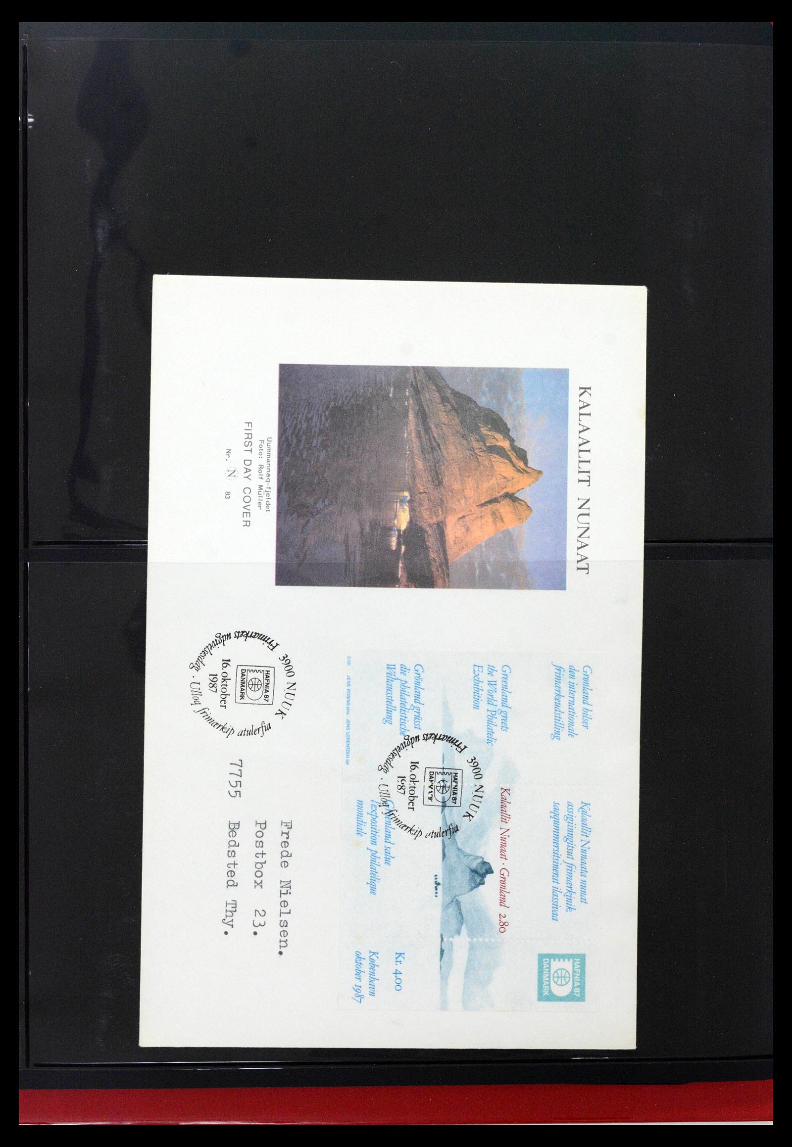 38824 0060 - Postzegelverzameling 38824 Groenland FDC's 1950-2017.