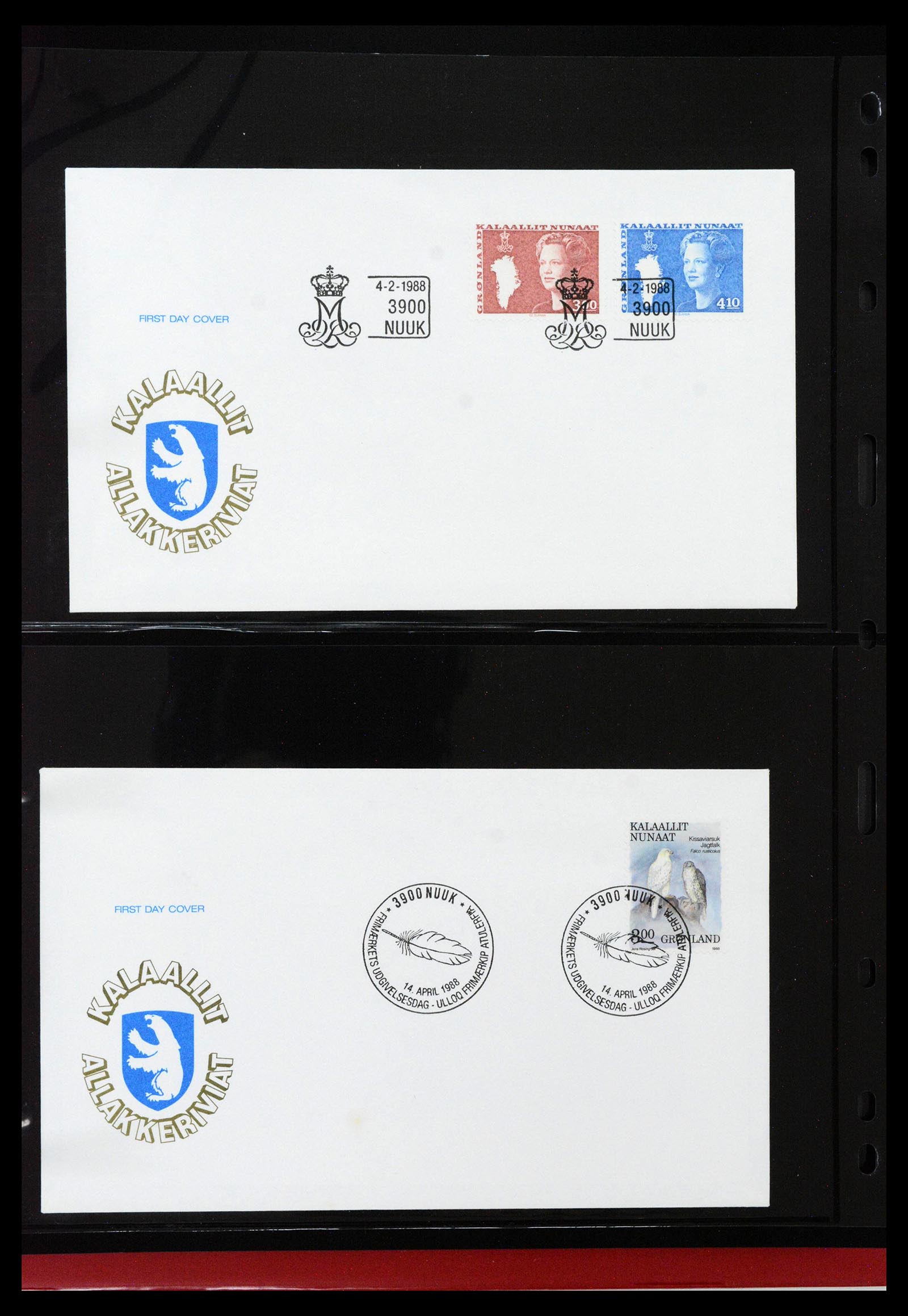 38824 0061 - Stamp collection 38824 Greenland first day covers 1950-2017.