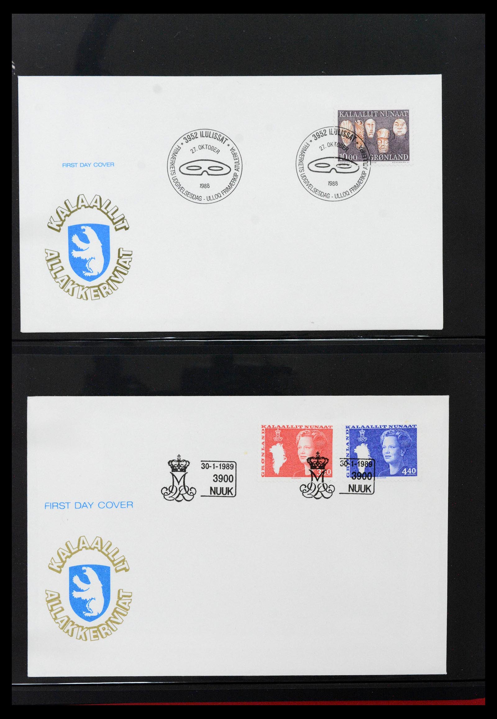 38824 0066 - Stamp collection 38824 Greenland first day covers 1950-2017.