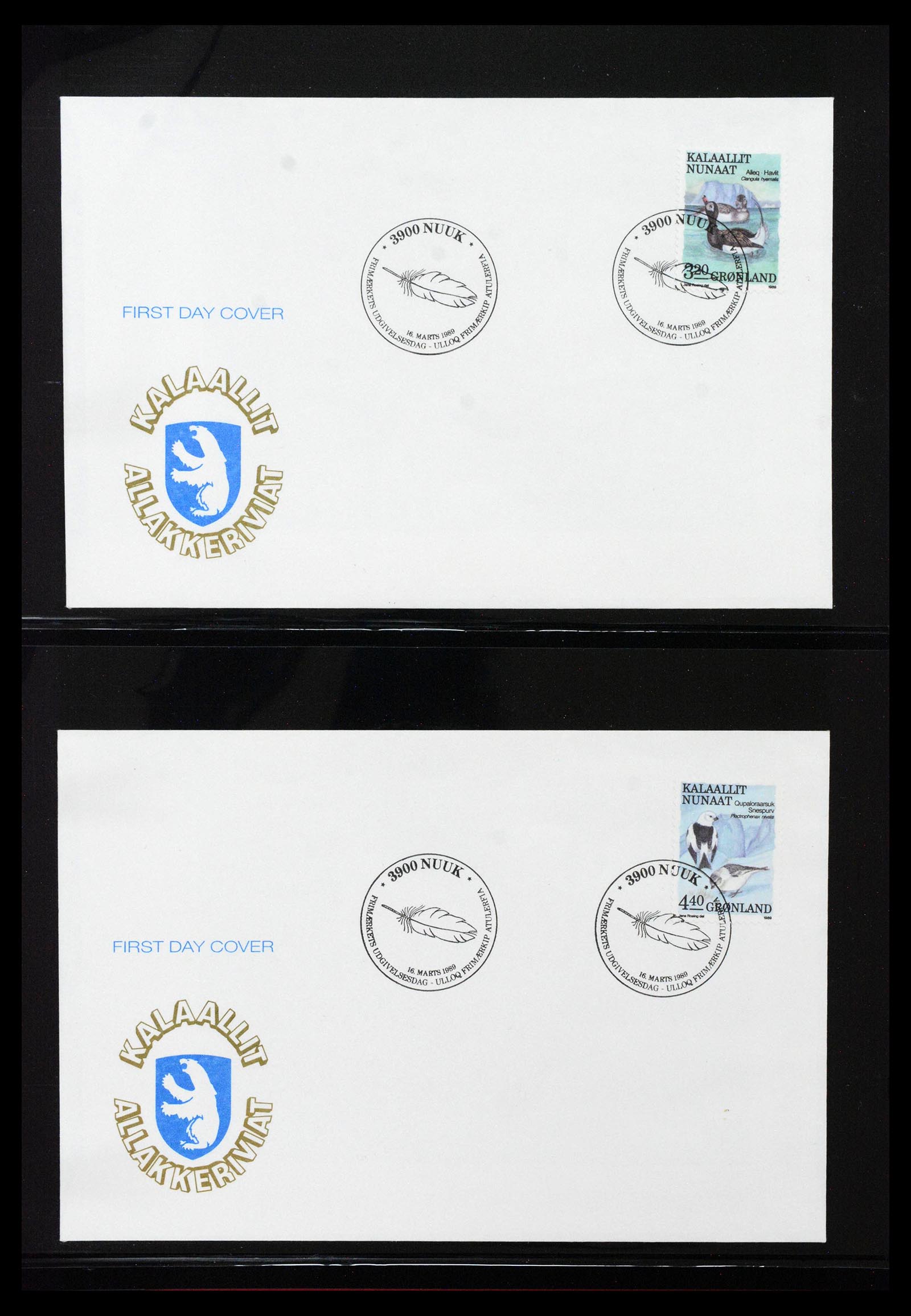 38824 0067 - Stamp collection 38824 Greenland first day covers 1950-2017.