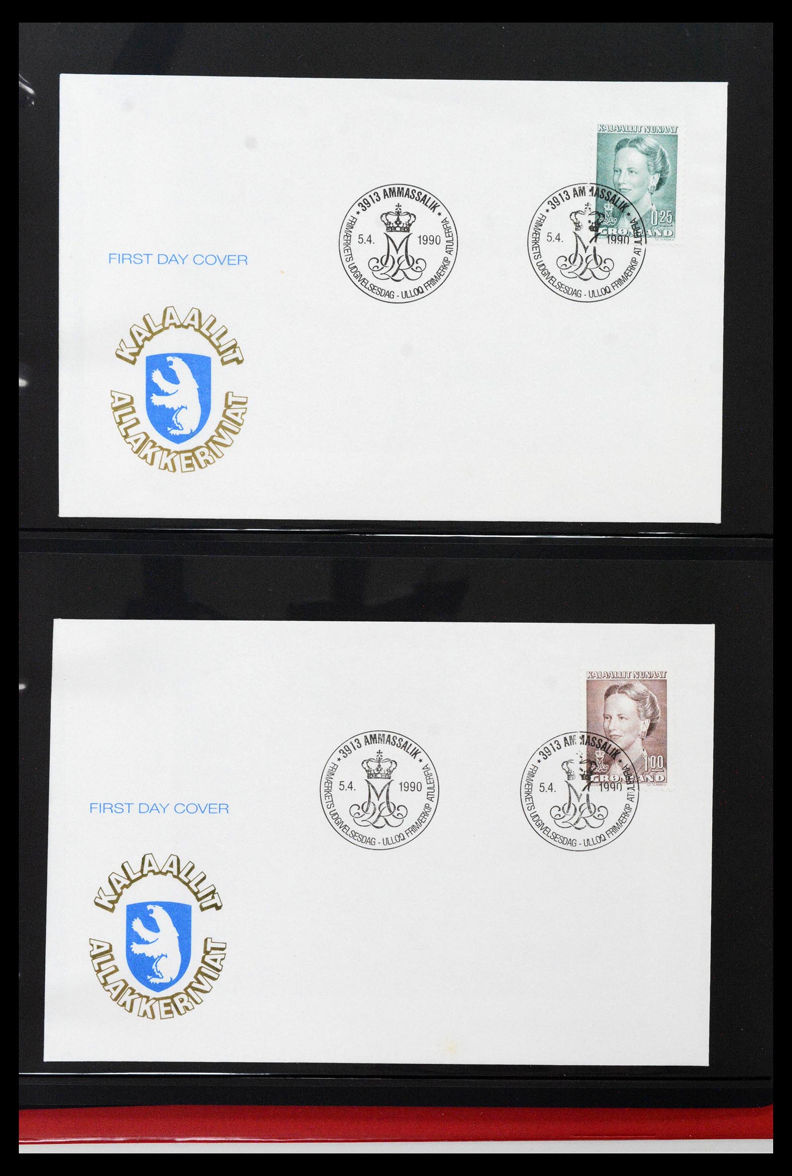 38824 0072 - Stamp collection 38824 Greenland first day covers 1950-2017.