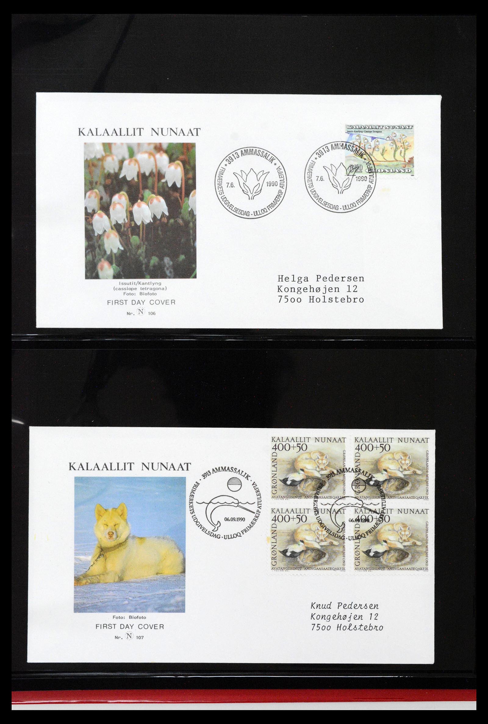 38824 0075 - Stamp collection 38824 Greenland first day covers 1950-2017.