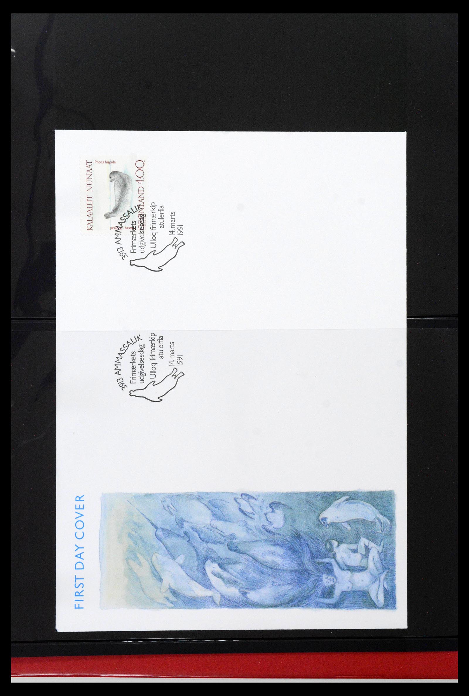 38824 0078 - Stamp collection 38824 Greenland first day covers 1950-2017.