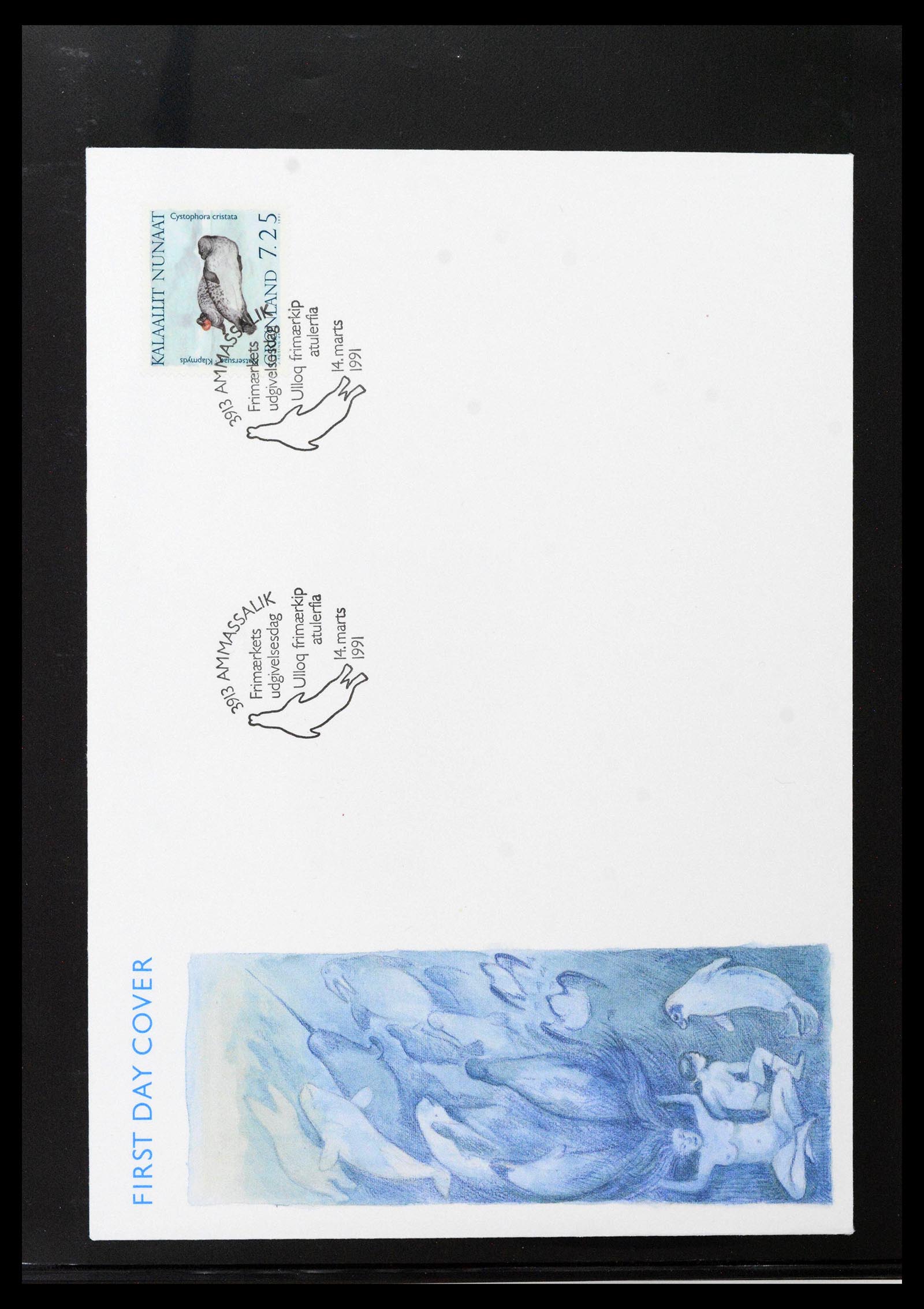 38824 0079 - Stamp collection 38824 Greenland first day covers 1950-2017.
