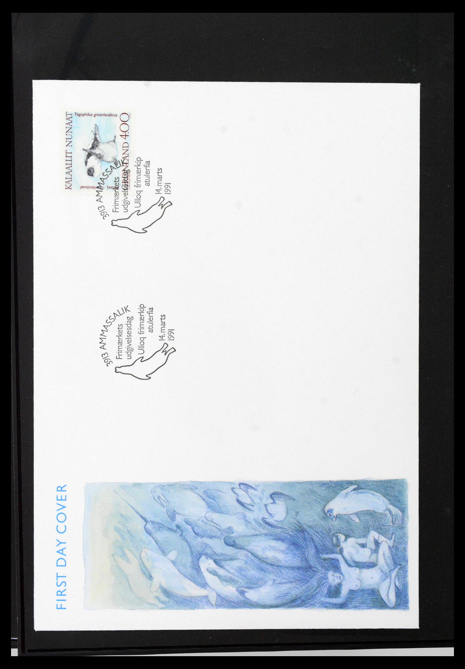38824 0080 - Stamp collection 38824 Greenland first day covers 1950-2017.