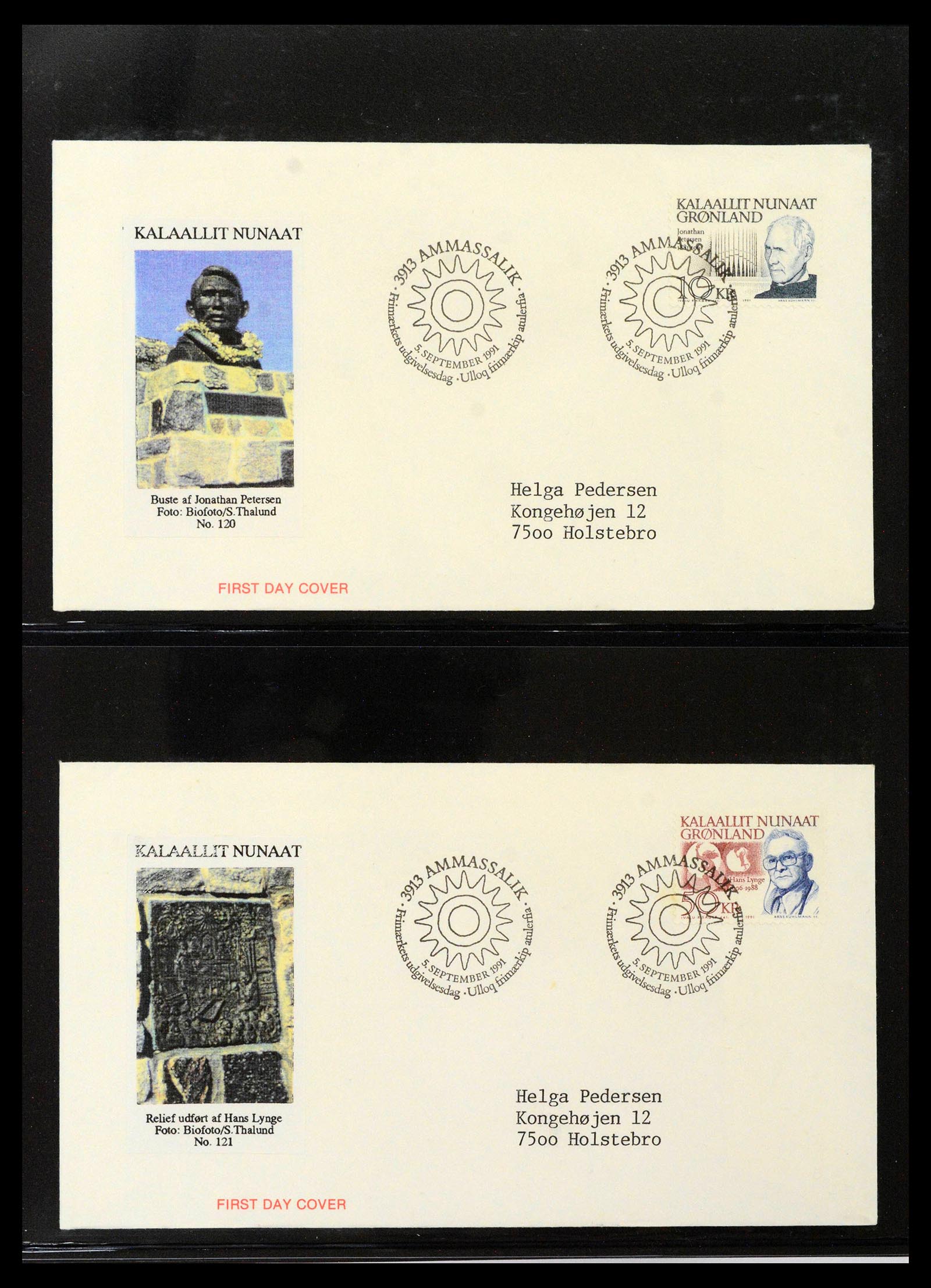 38824 0086 - Stamp collection 38824 Greenland first day covers 1950-2017.