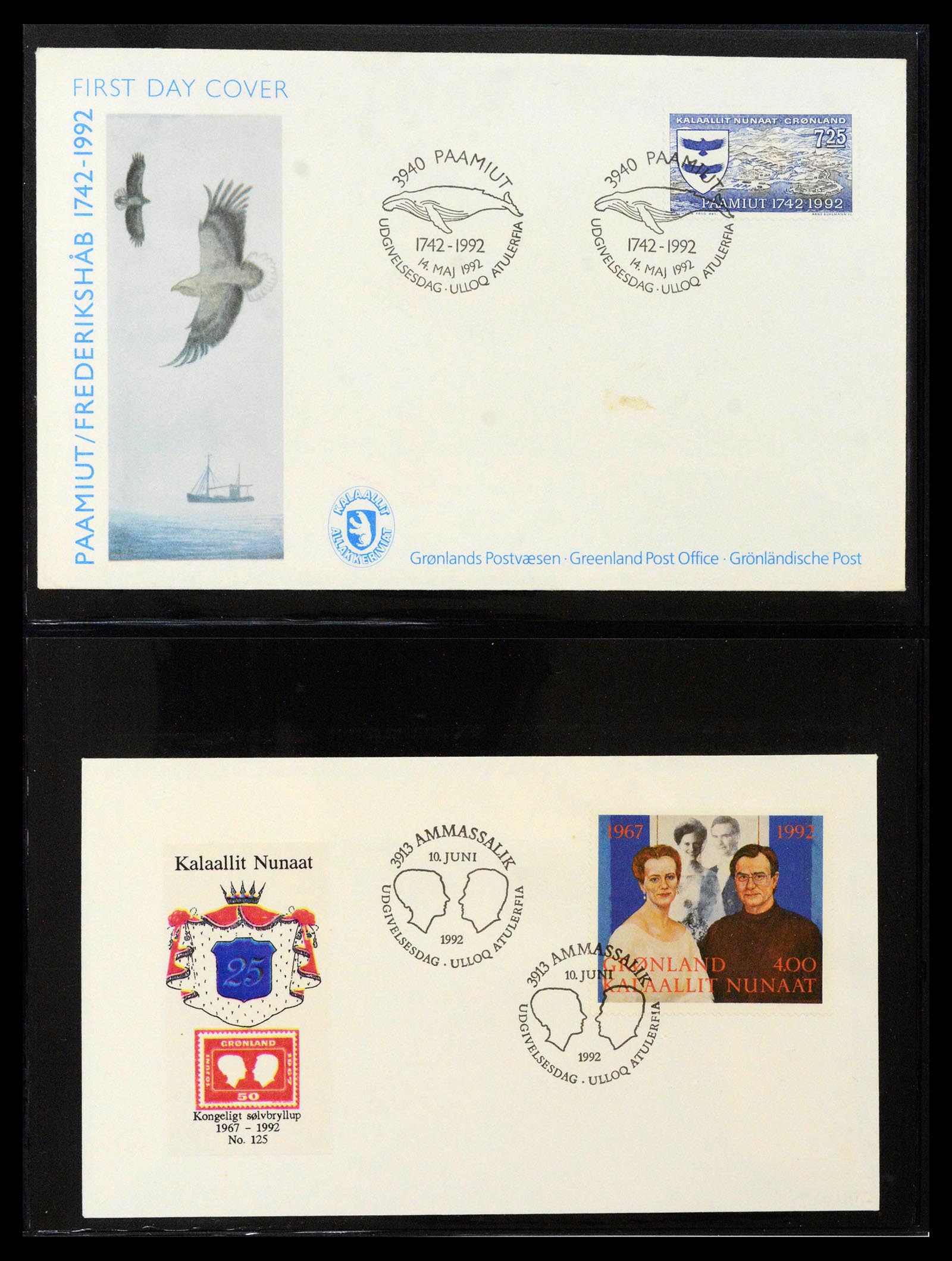 38824 0088 - Stamp collection 38824 Greenland first day covers 1950-2017.