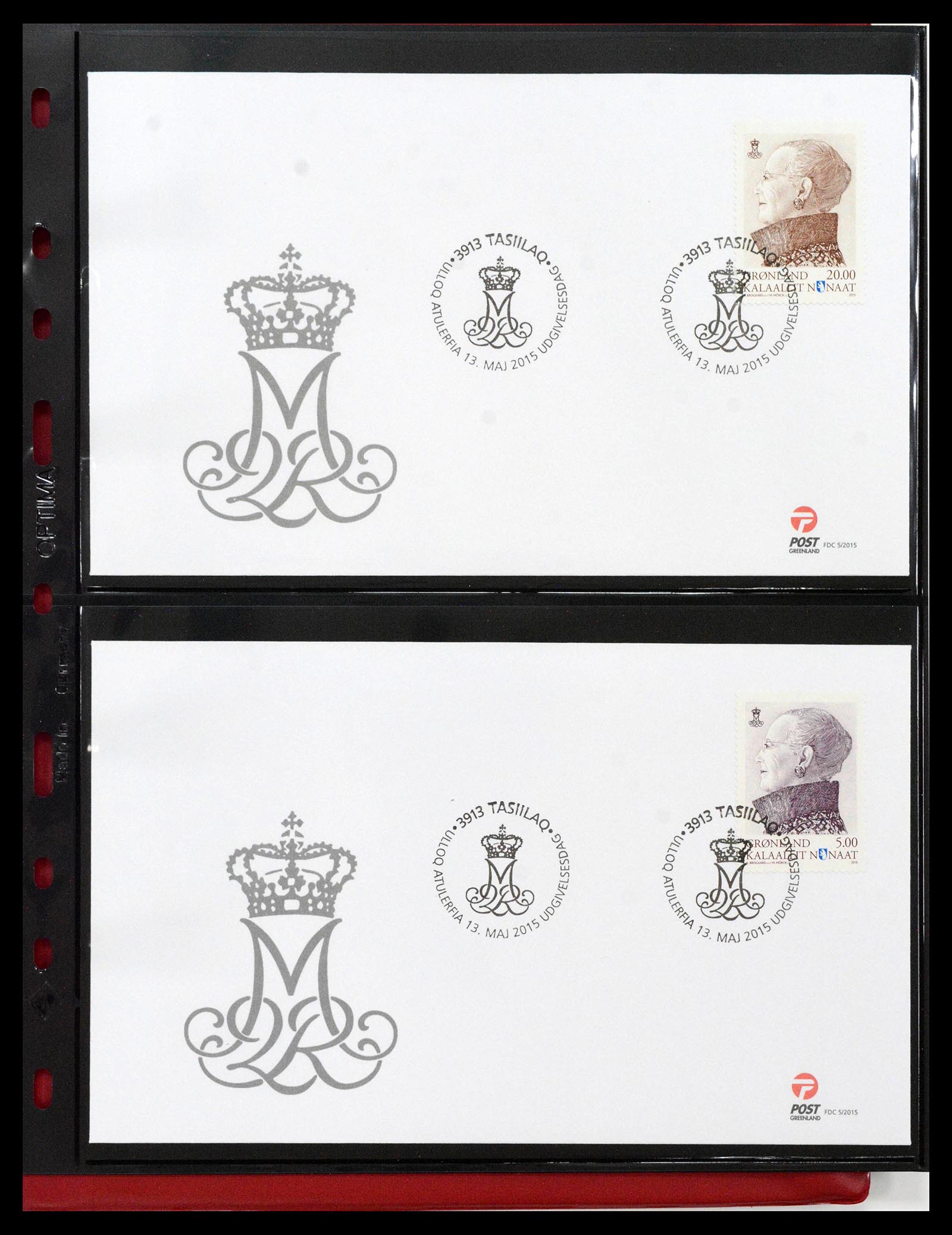 38824 0361 - Stamp collection 38824 Greenland first day covers 1950-2017.