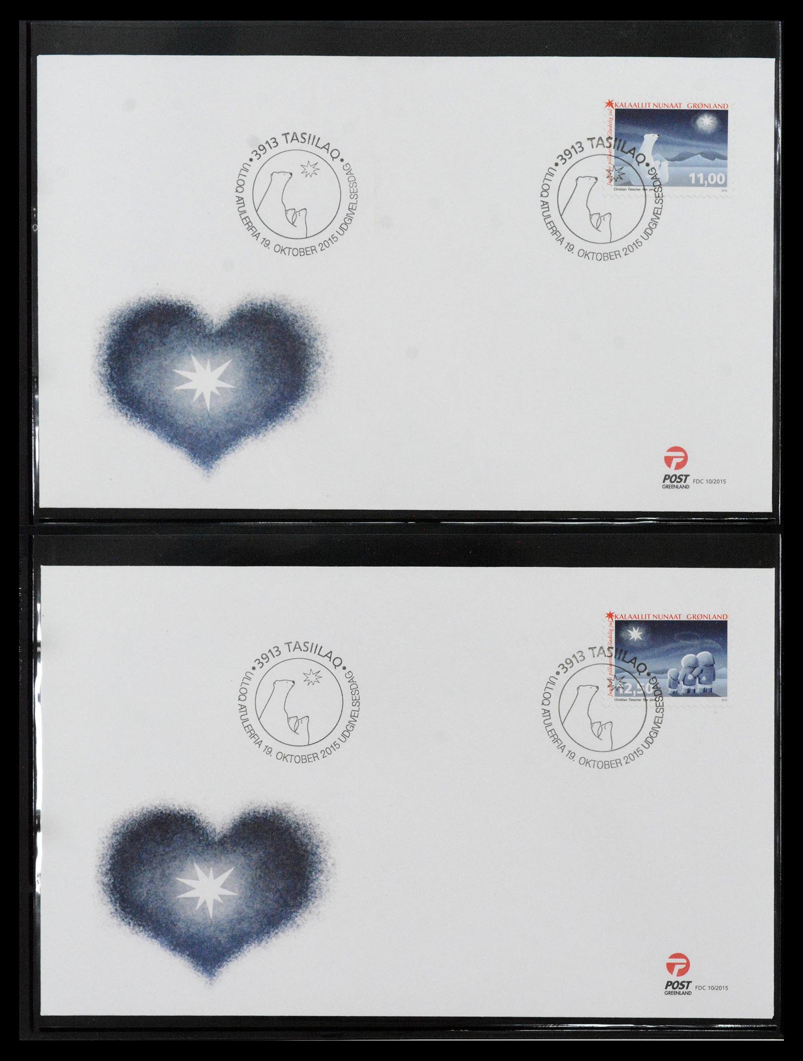 38824 0371 - Stamp collection 38824 Greenland first day covers 1950-2017.