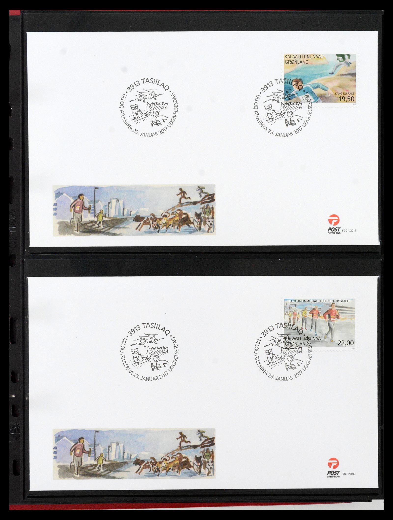 38824 0390 - Stamp collection 38824 Greenland first day covers 1950-2017.