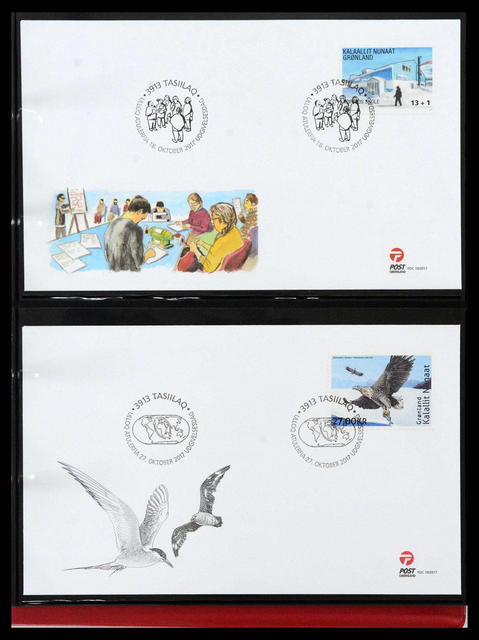 38824 0406 - Stamp collection 38824 Greenland first day covers 1950-2017.