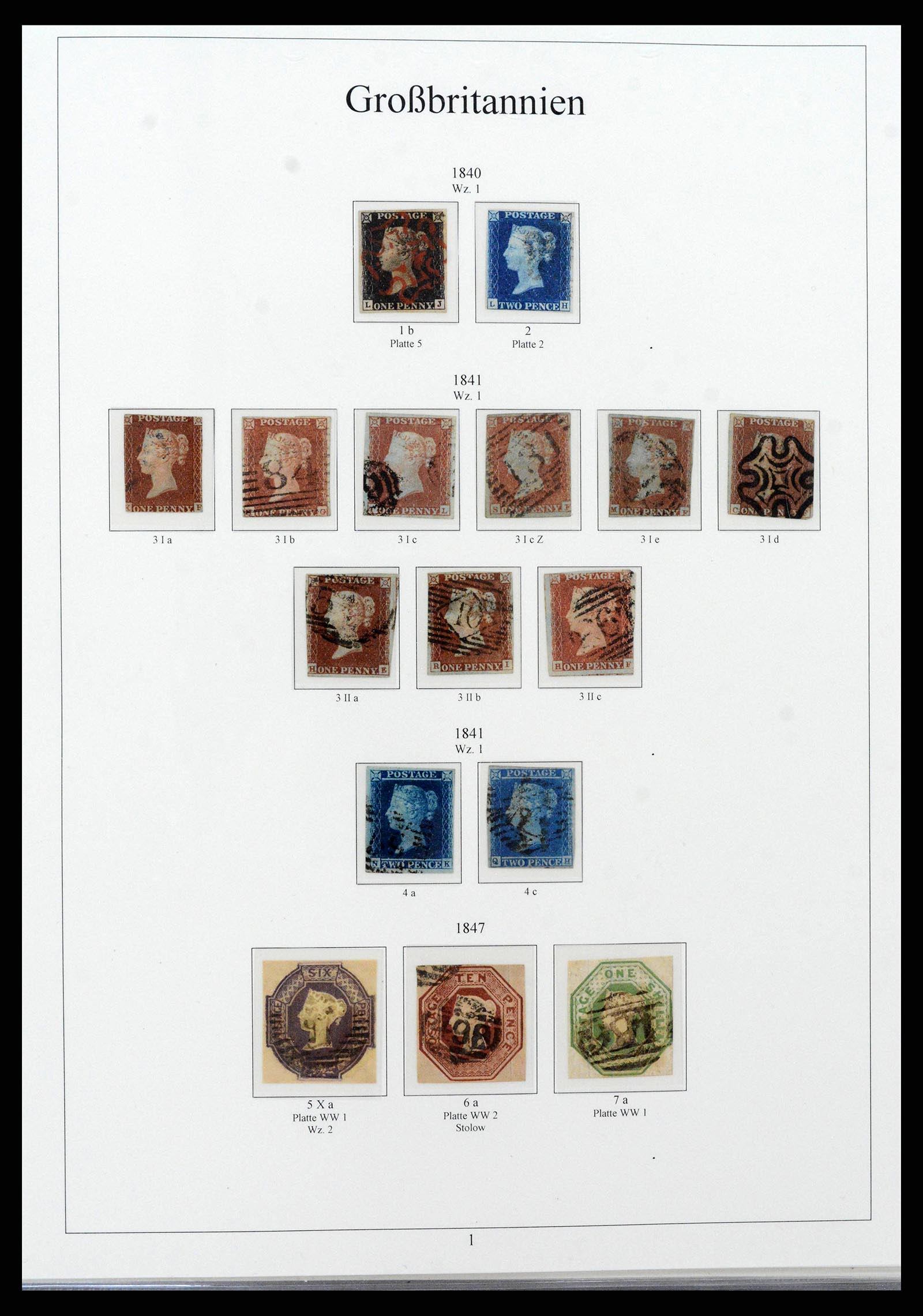 38825 0001 - Stamp collection 38825 Great Britain 1840-1976.