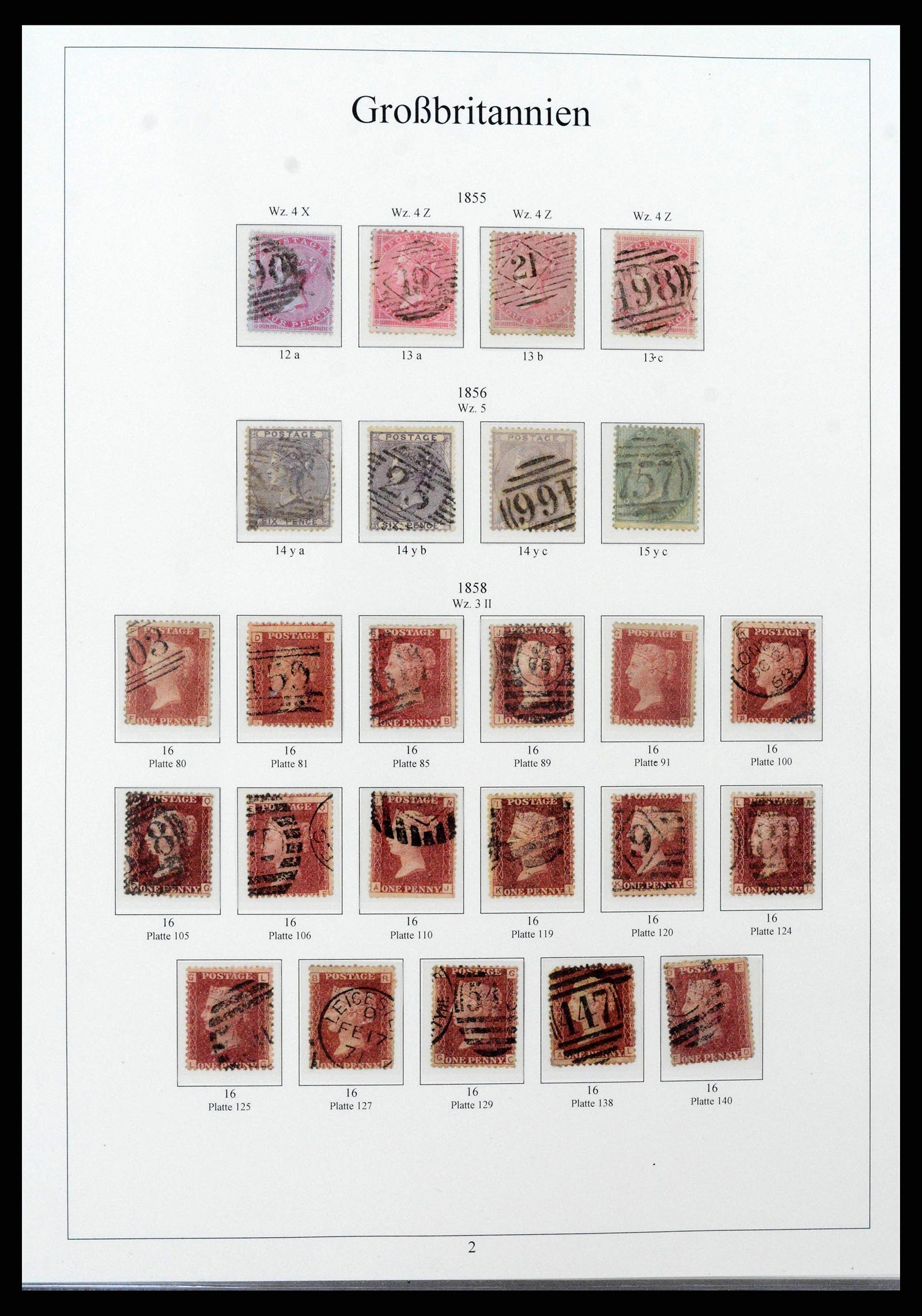 38825 0003 - Stamp collection 38825 Great Britain 1840-1976.