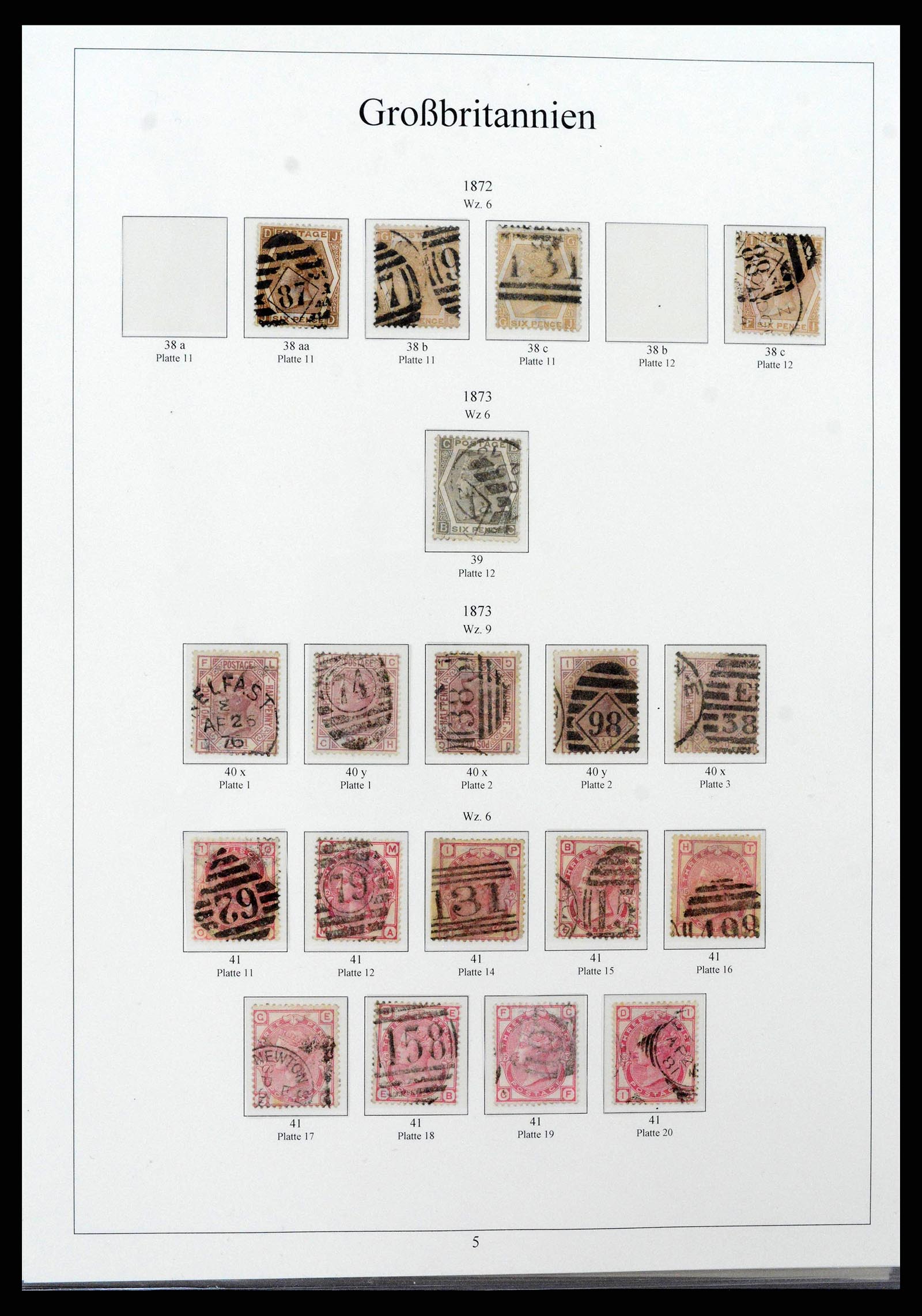 38825 0009 - Stamp collection 38825 Great Britain 1840-1976.