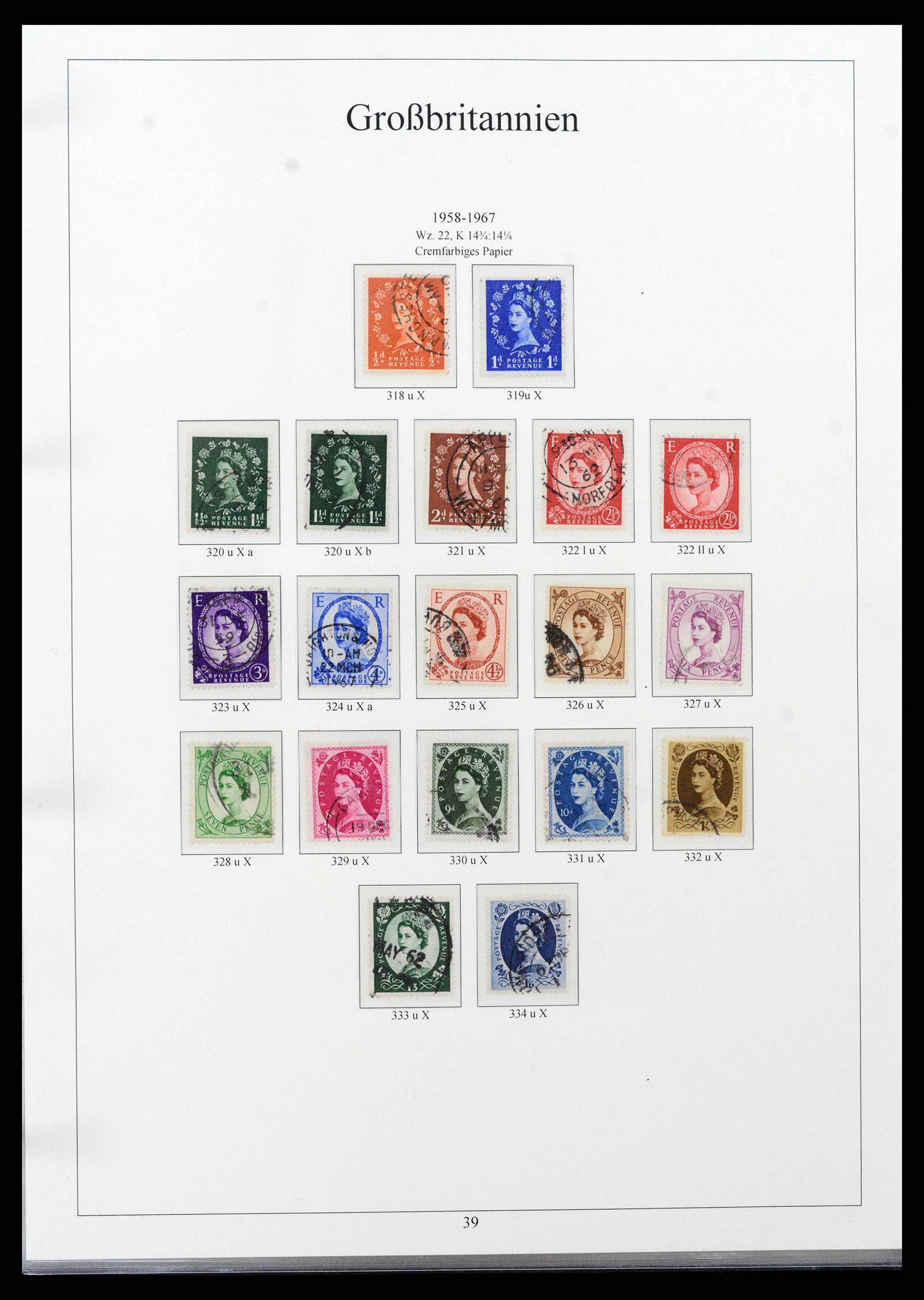 38825 0054 - Stamp collection 38825 Great Britain 1840-1976.