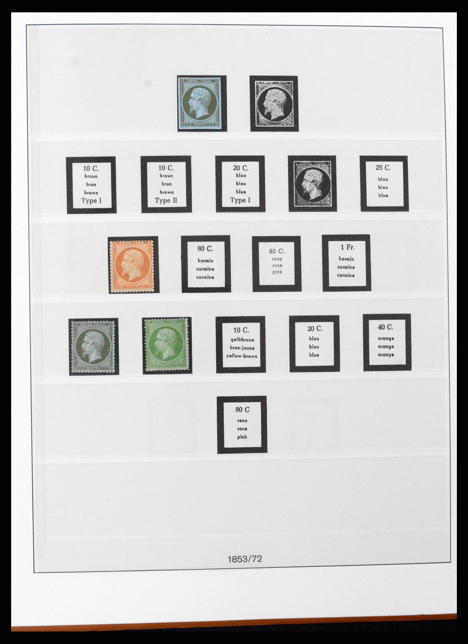 38827 0001 - Postzegelverzameling 38827 Frankrijk 1853-1965.