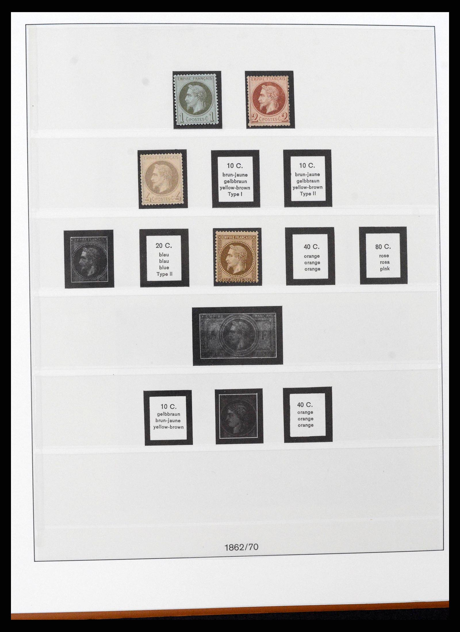 38827 0002 - Postzegelverzameling 38827 Frankrijk 1853-1965.