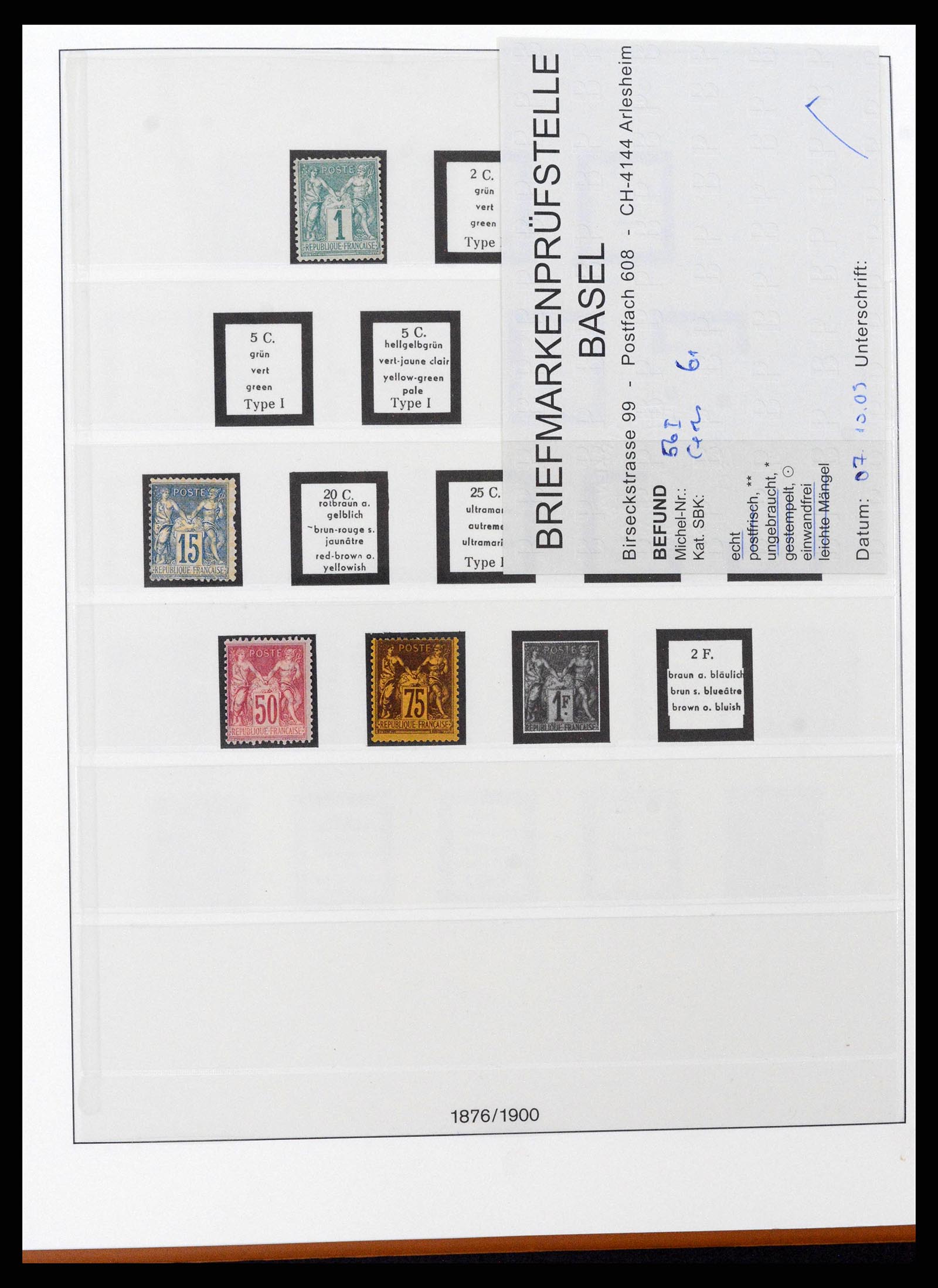 38827 0005 - Postzegelverzameling 38827 Frankrijk 1853-1965.