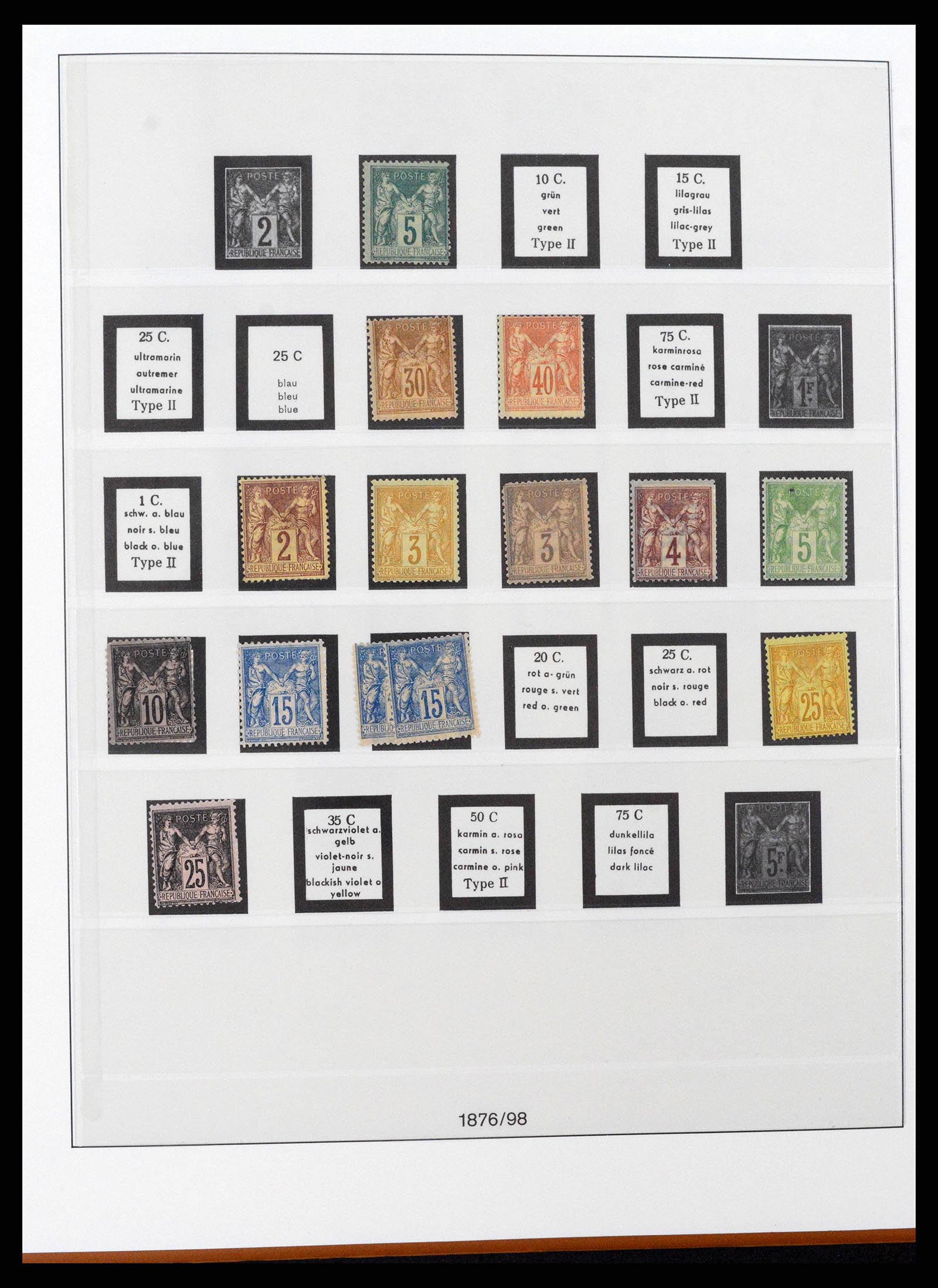 38827 0006 - Postzegelverzameling 38827 Frankrijk 1853-1965.