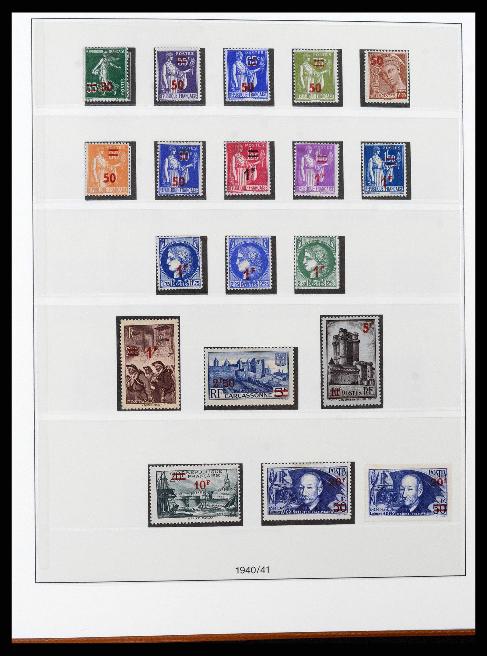 38827 0034 - Postzegelverzameling 38827 Frankrijk 1853-1965.