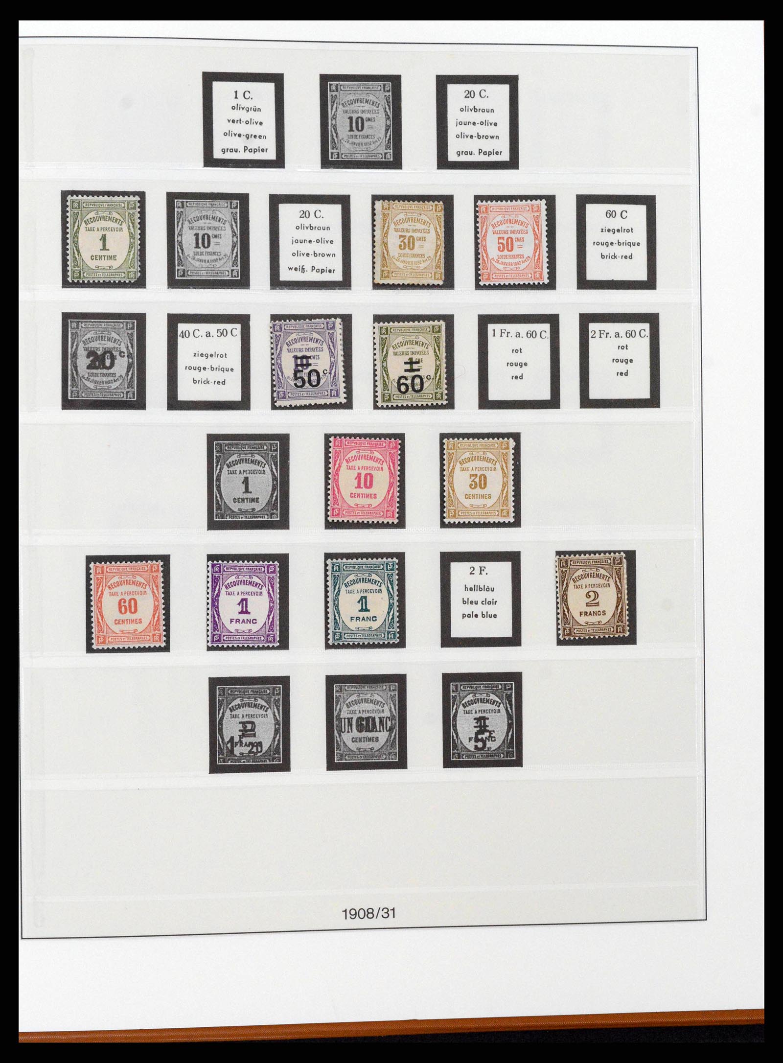 38827 0054 - Postzegelverzameling 38827 Frankrijk 1853-1965.