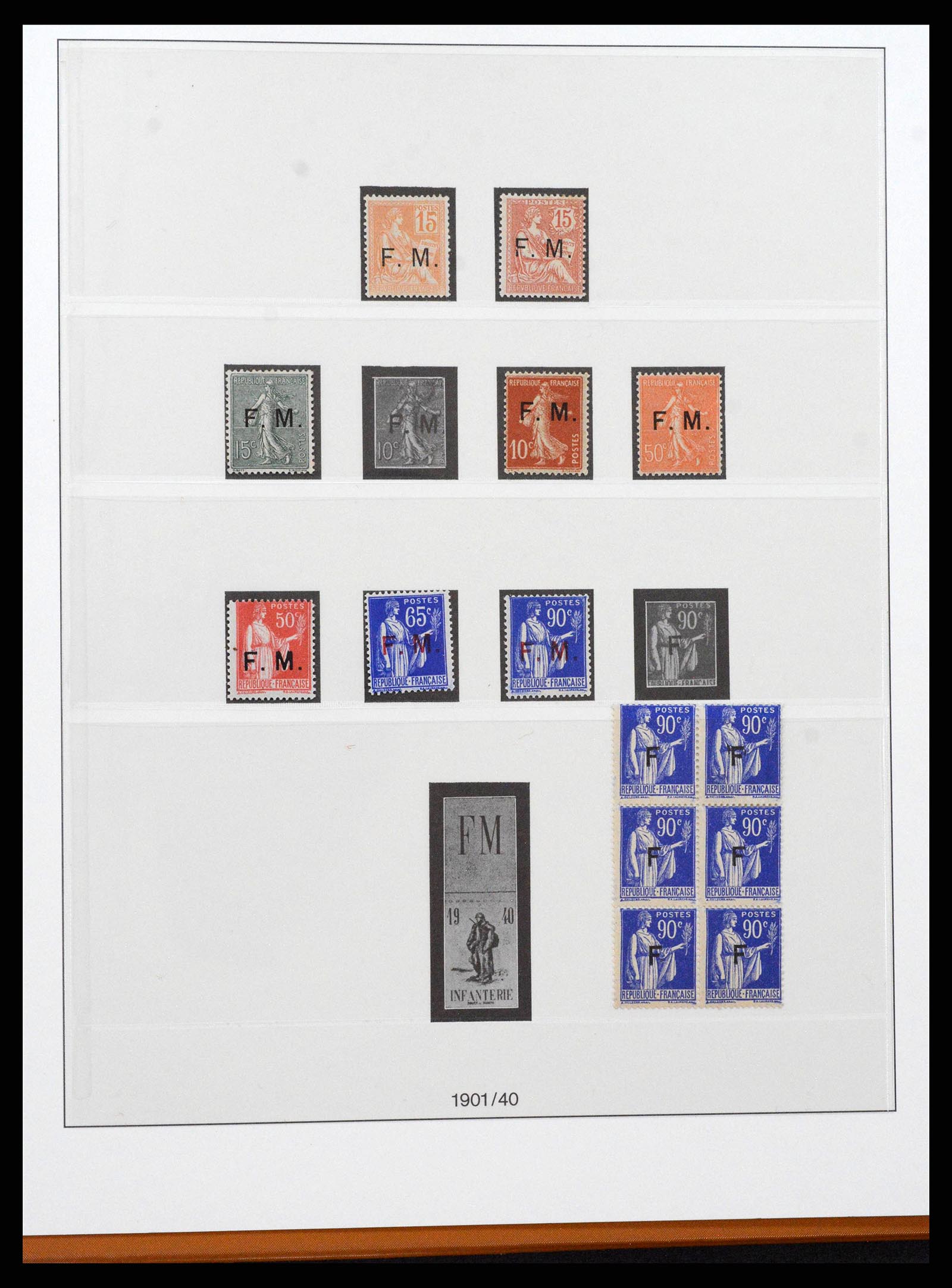 38827 0058 - Postzegelverzameling 38827 Frankrijk 1853-1965.
