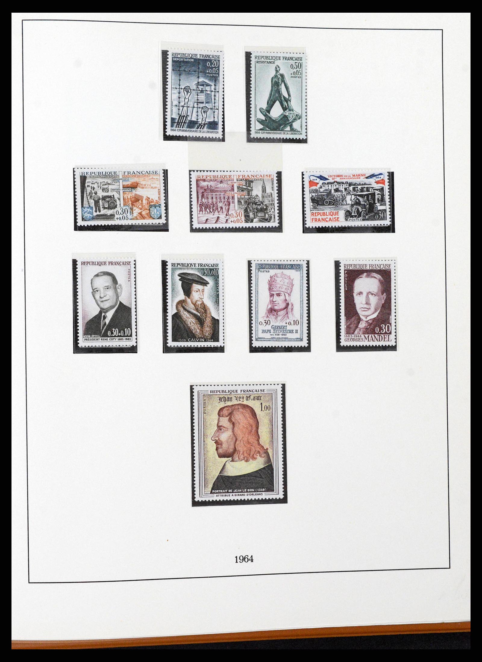 38827 0124 - Postzegelverzameling 38827 Frankrijk 1853-1965.