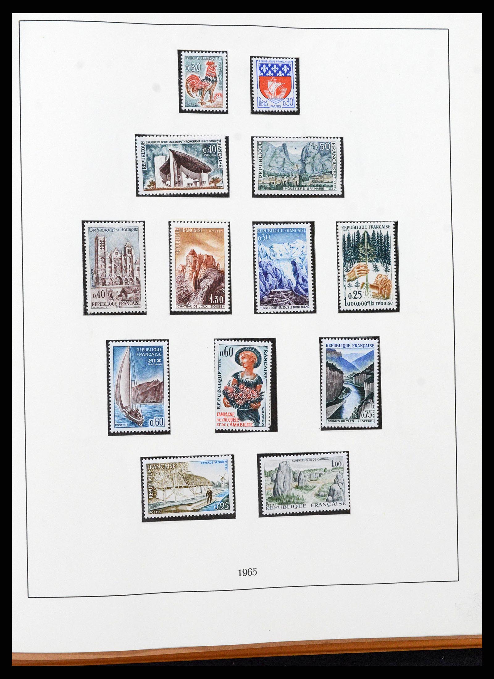 38827 0126 - Postzegelverzameling 38827 Frankrijk 1853-1965.