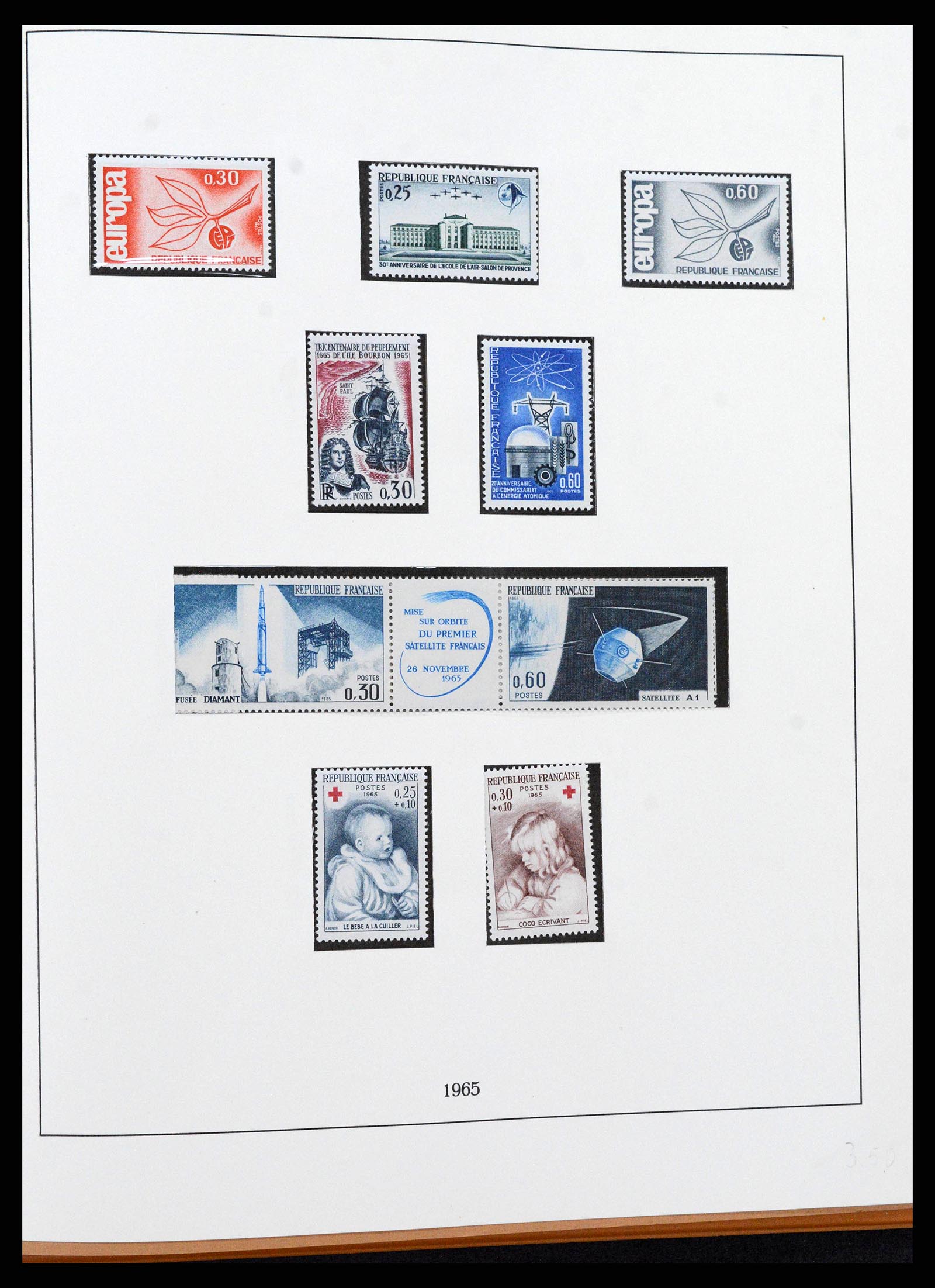 38827 0129 - Postzegelverzameling 38827 Frankrijk 1853-1965.