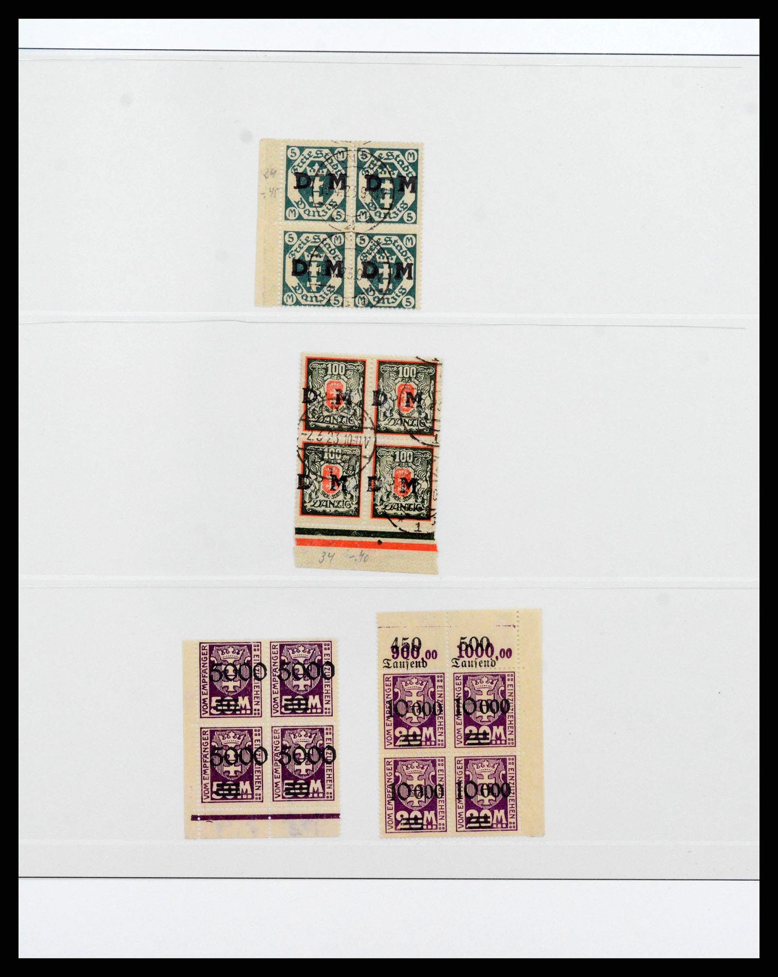 38831 0054 - Stamp collection 38831 German territories 1920-1939.